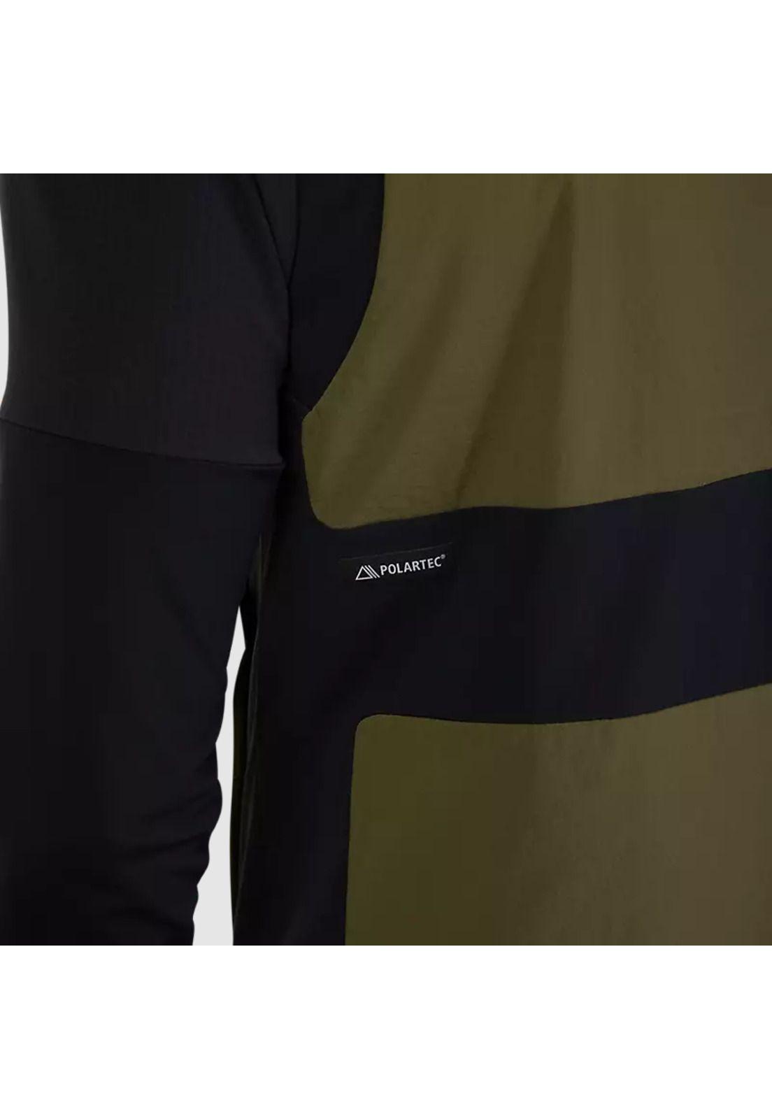 Chaqueta Bicicleta Defend Fire Alpha Sin Mangas Verde Oliva Fox-5
