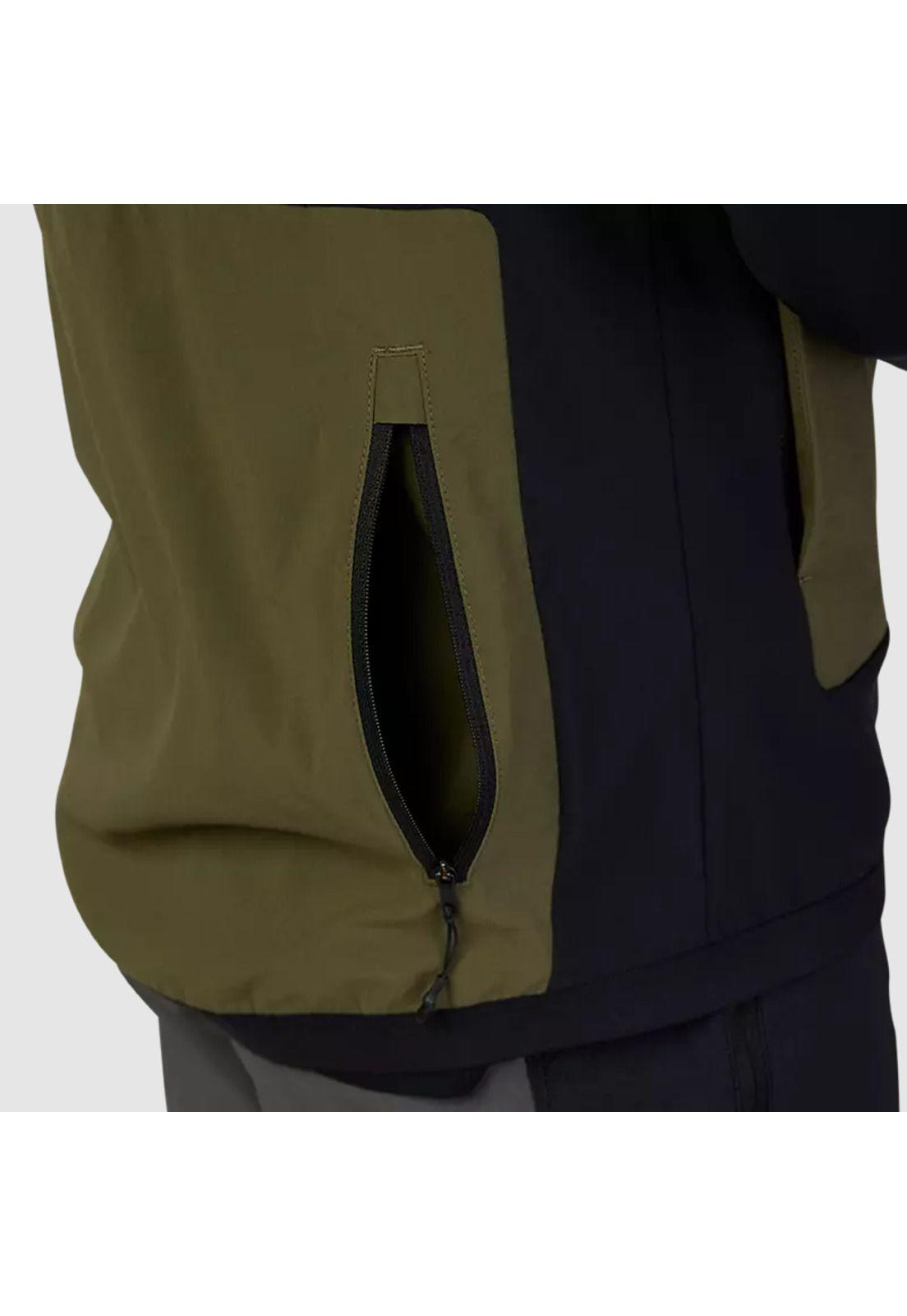 Chaqueta Bicicleta Defend Fire Alpha Sin Mangas Verde Oliva Fox-6