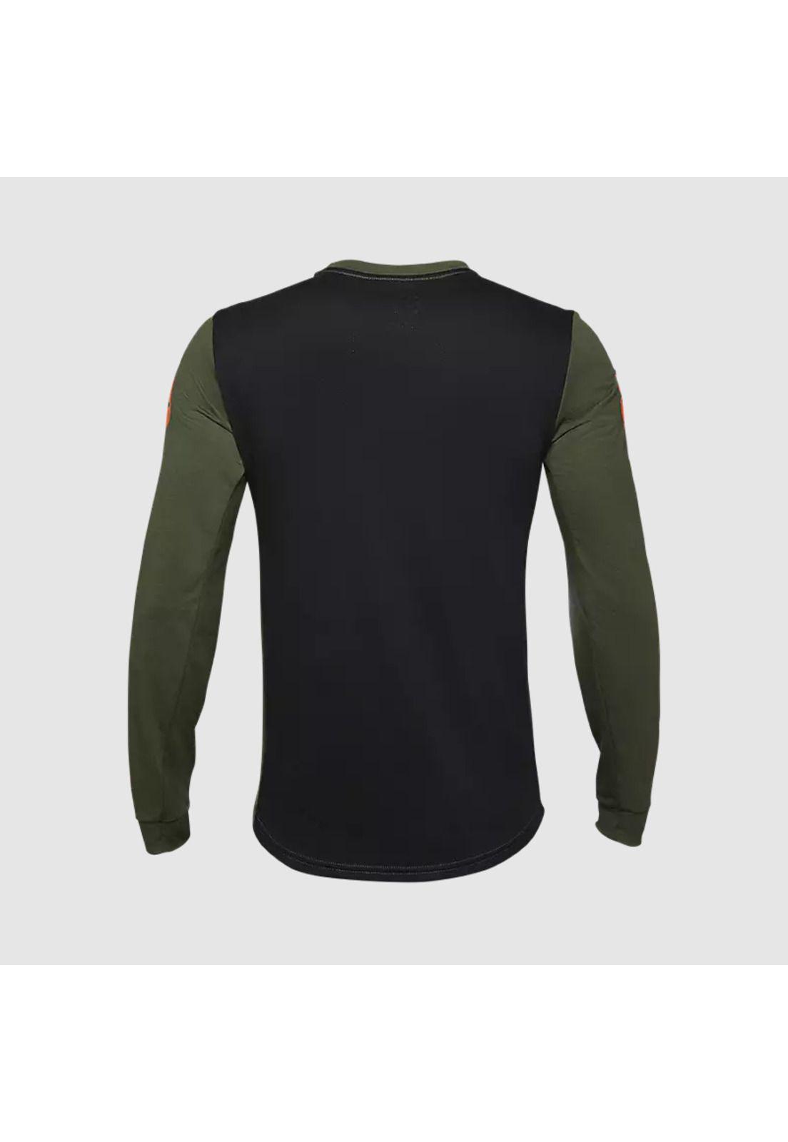 Polera Bicicleta Ranger Aviation drirelease® Manga Larga Verde Fox-2