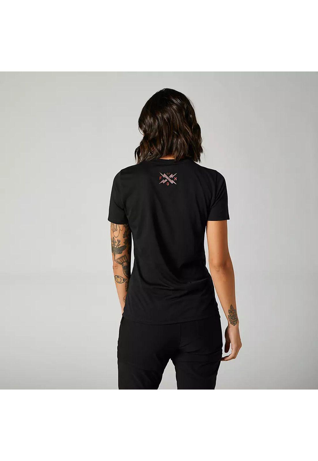 Polera Lifestyle Mujer Calibrated Negro Fox-3