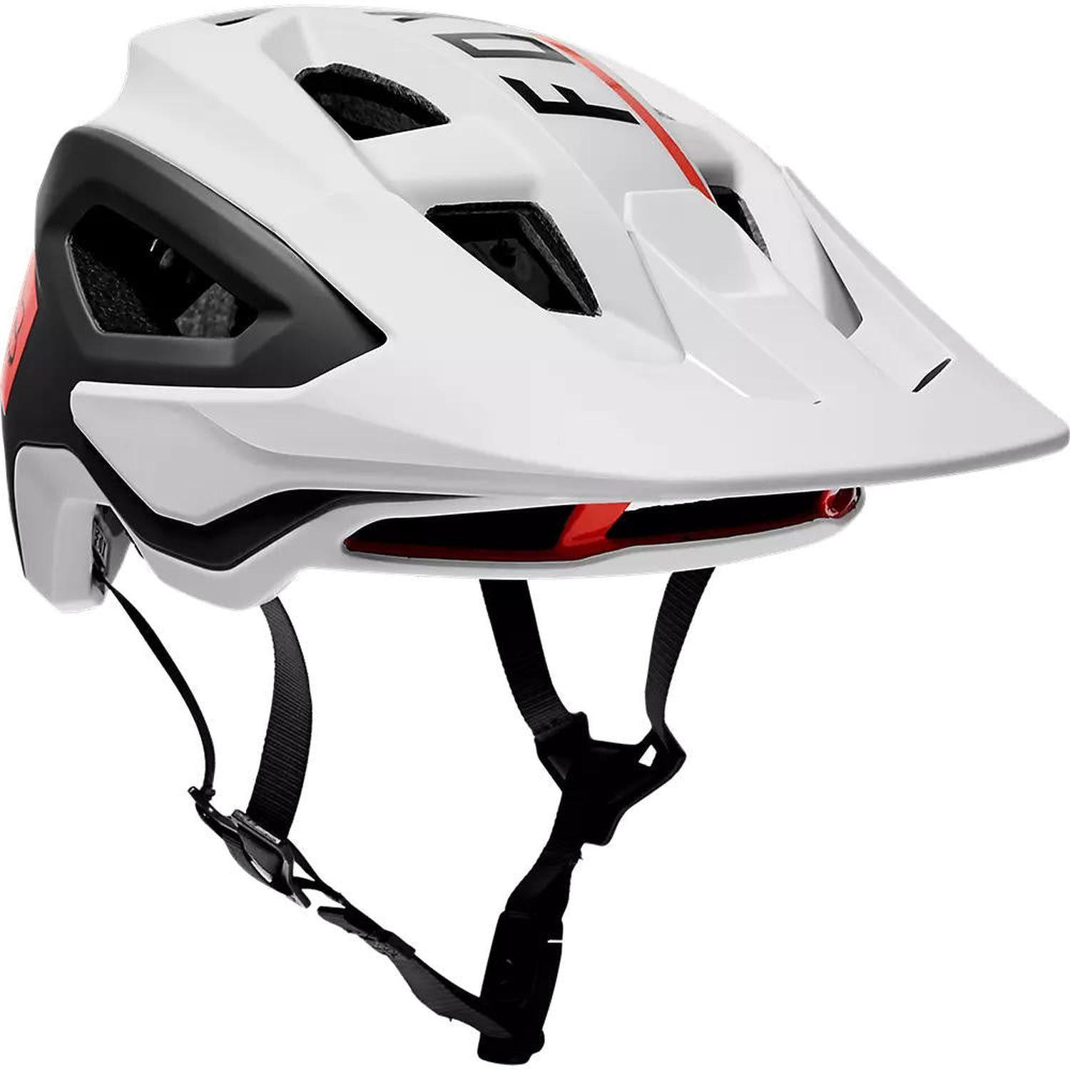Casco Bicicleta Speedframe Pro Blocked Blanco/Negro Fox-0