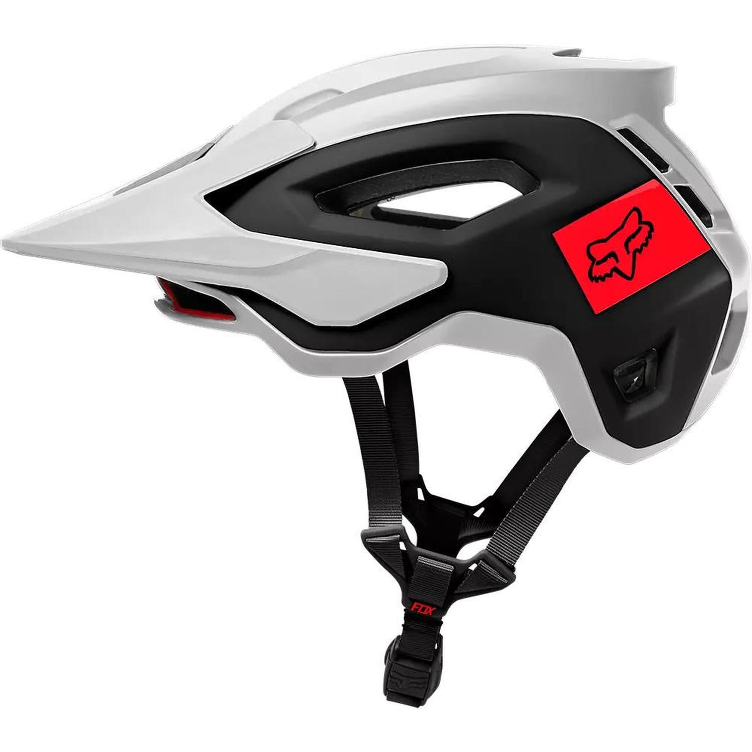 Casco Bicicleta Speedframe Pro Blocked Blanco/Negro Fox-2