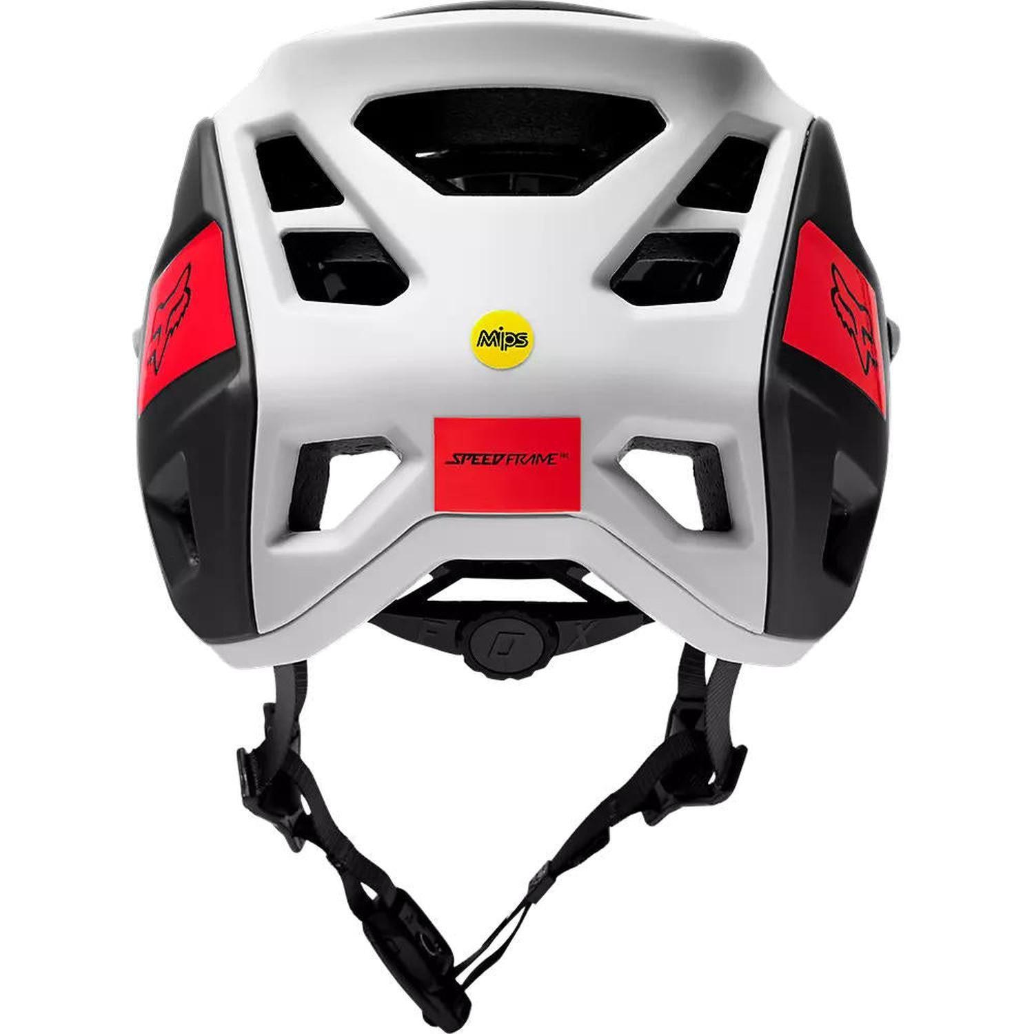 Casco Bicicleta Speedframe Pro Blocked Blanco/Negro Fox-5