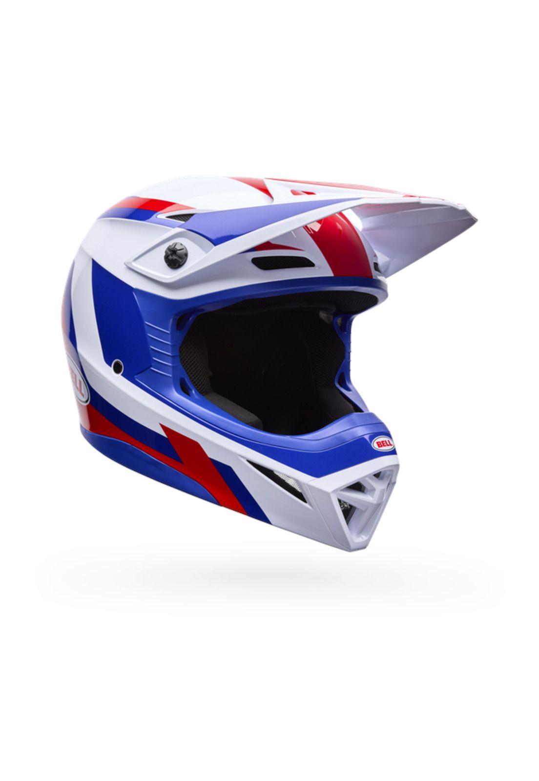 Casco Moto MX-10 Rojo/Blanco Bell-0