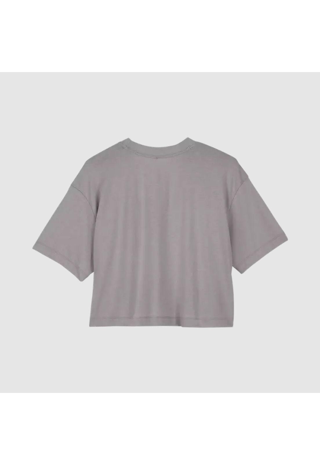 Polera Lifestyle Mujer Byrd Crop Gris Fox-1
