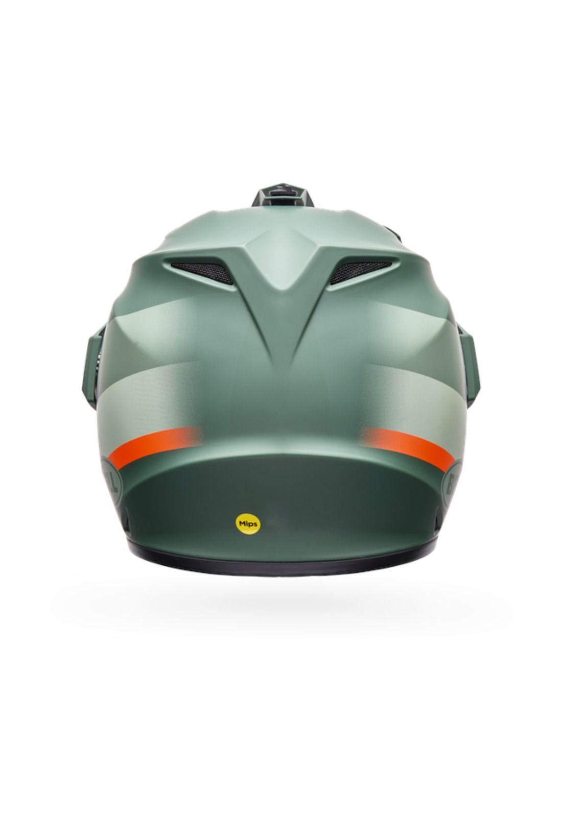 Casco Moto Calle MX-9 ADV Verde Certificado QR Bell-3