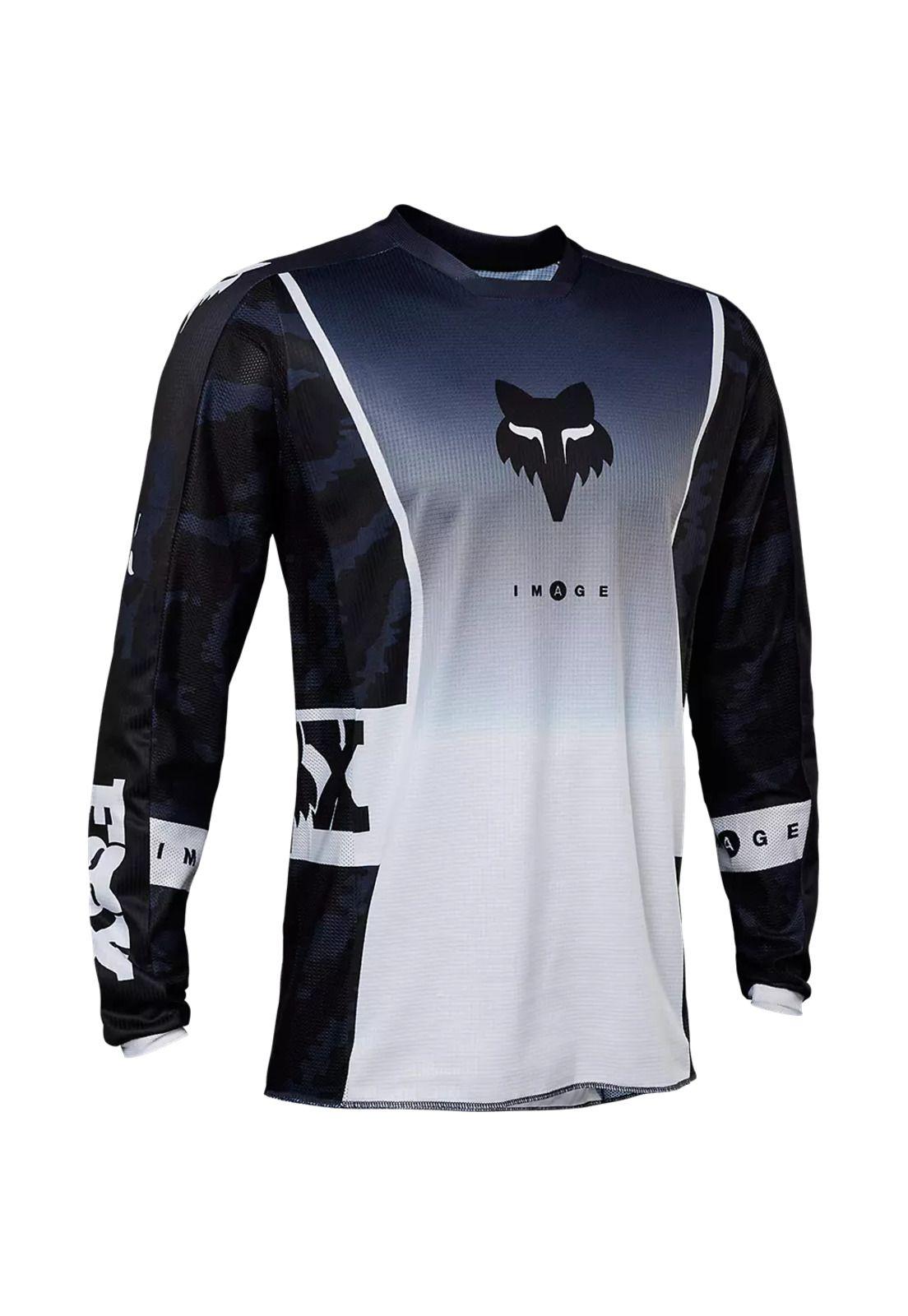 Polera Moto 180 Nuklr Azul/Blanco Fox-0
