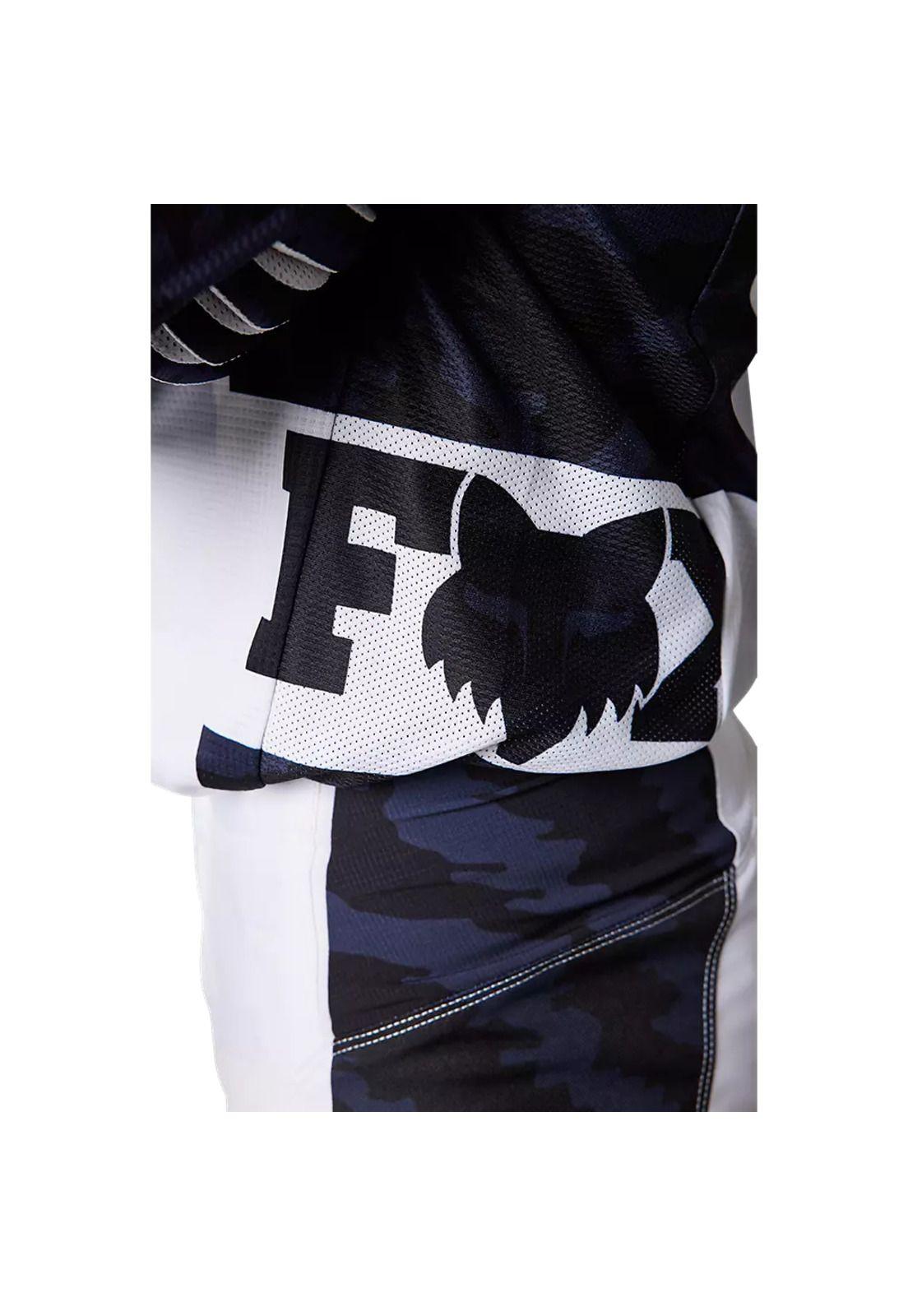 Polera Moto 180 Nuklr Azul/Blanco Fox-4