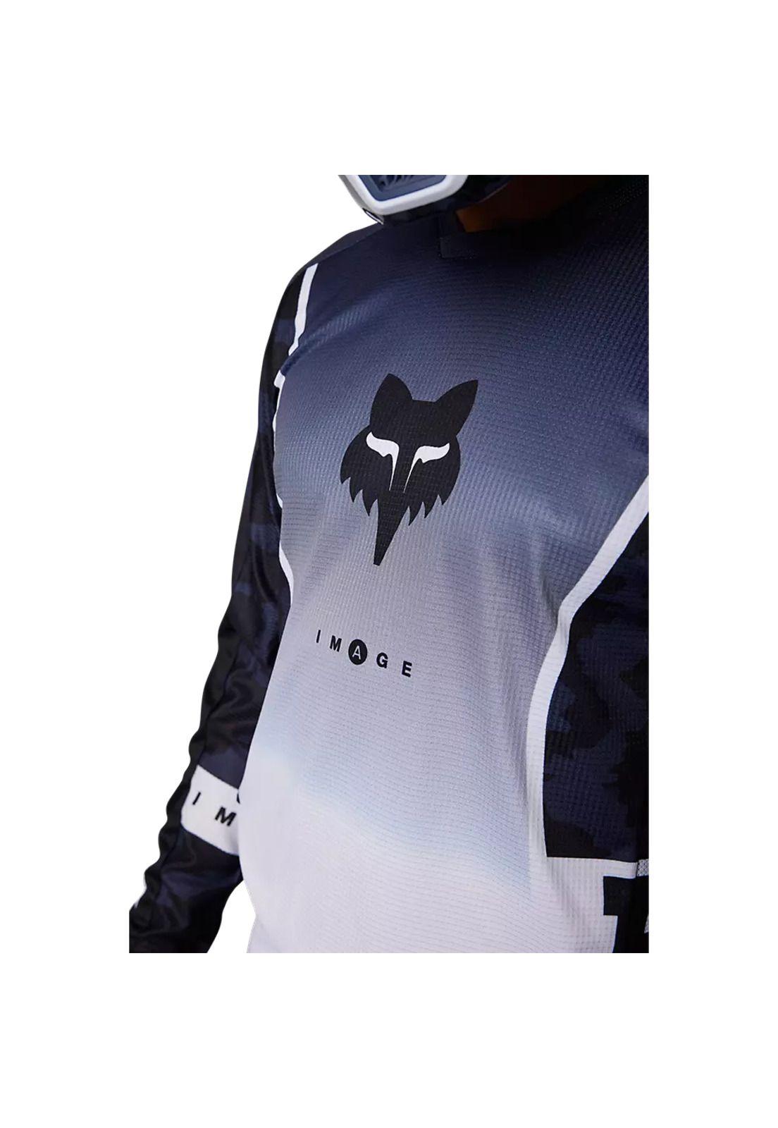 Polera Moto 180 Nuklr Azul/Blanco Fox-5