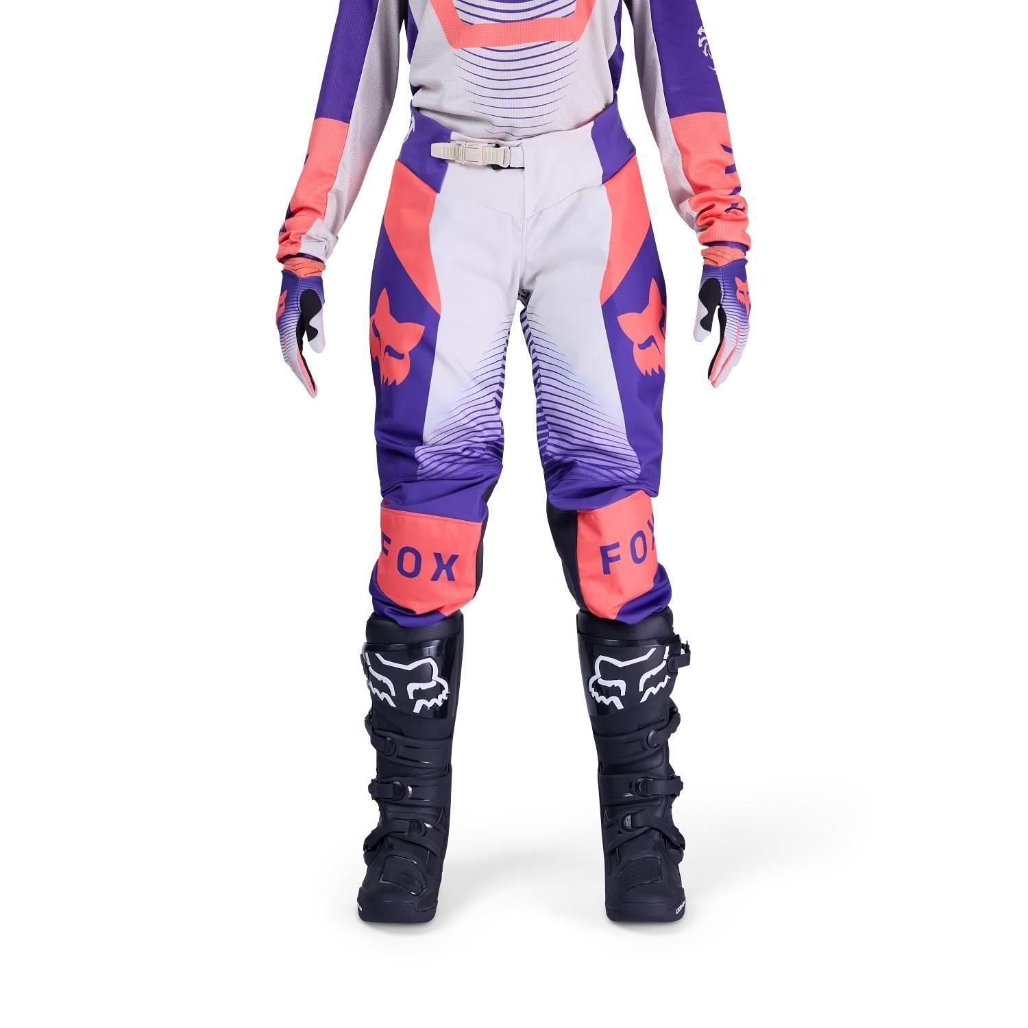 Pantalon Moto Mujer 180 Collect Morado Fox-2