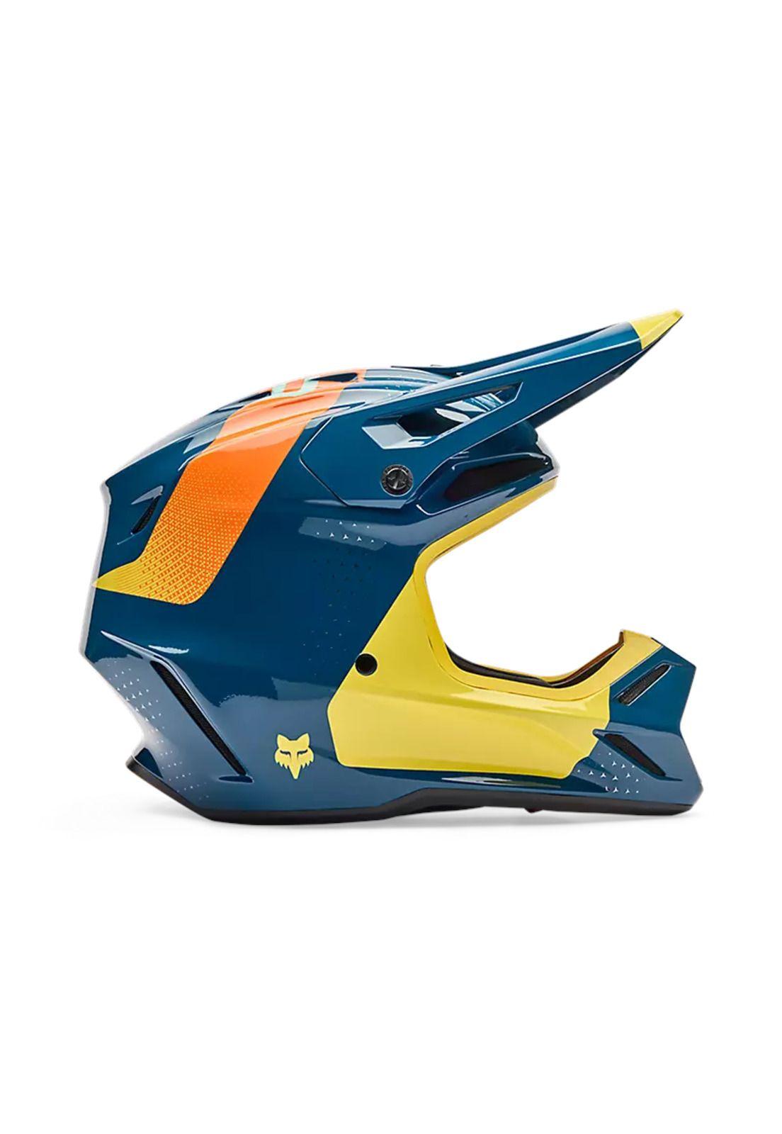 Casco Moto V3 Tine Azul Fox-0