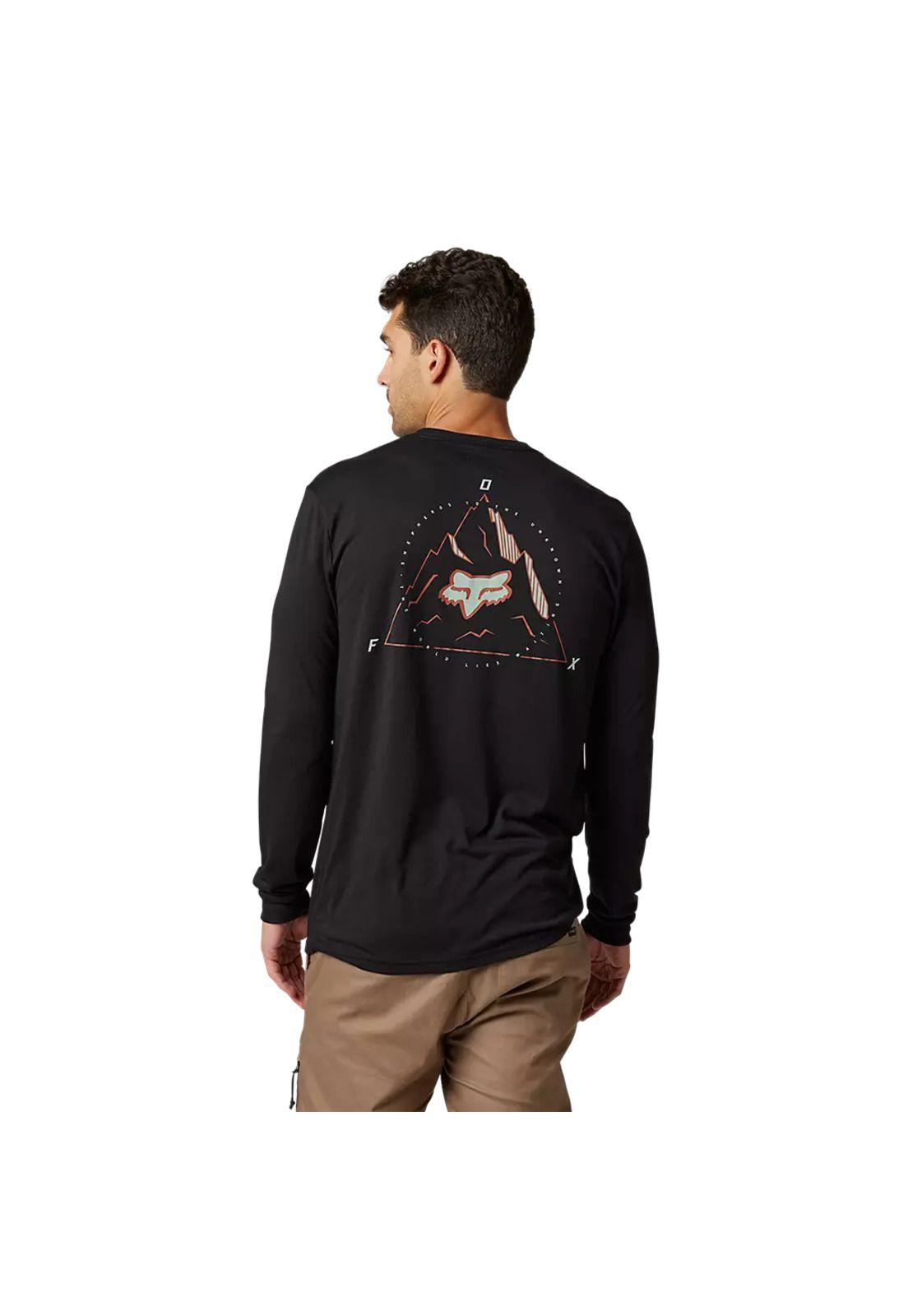 Polera Lifestyle Manda Larga Finisher Drirelease® Negro Fox-2