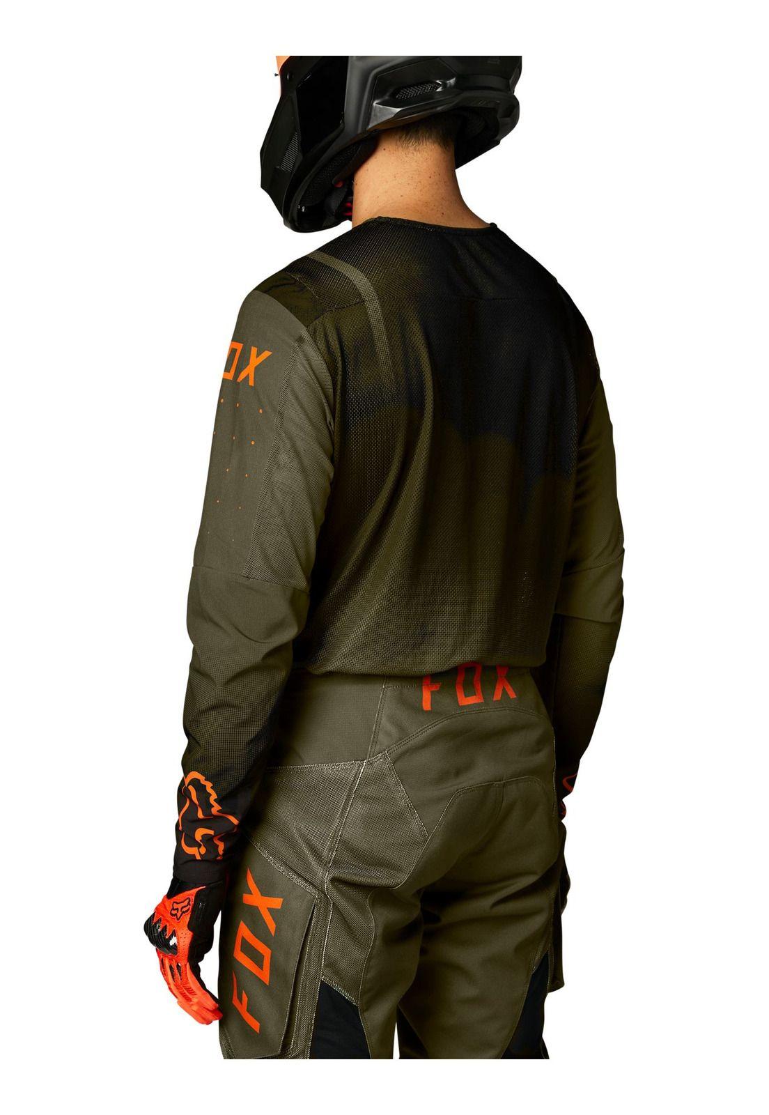 Polera Moto Legion Air Kovent Verde Oliva Fox-2