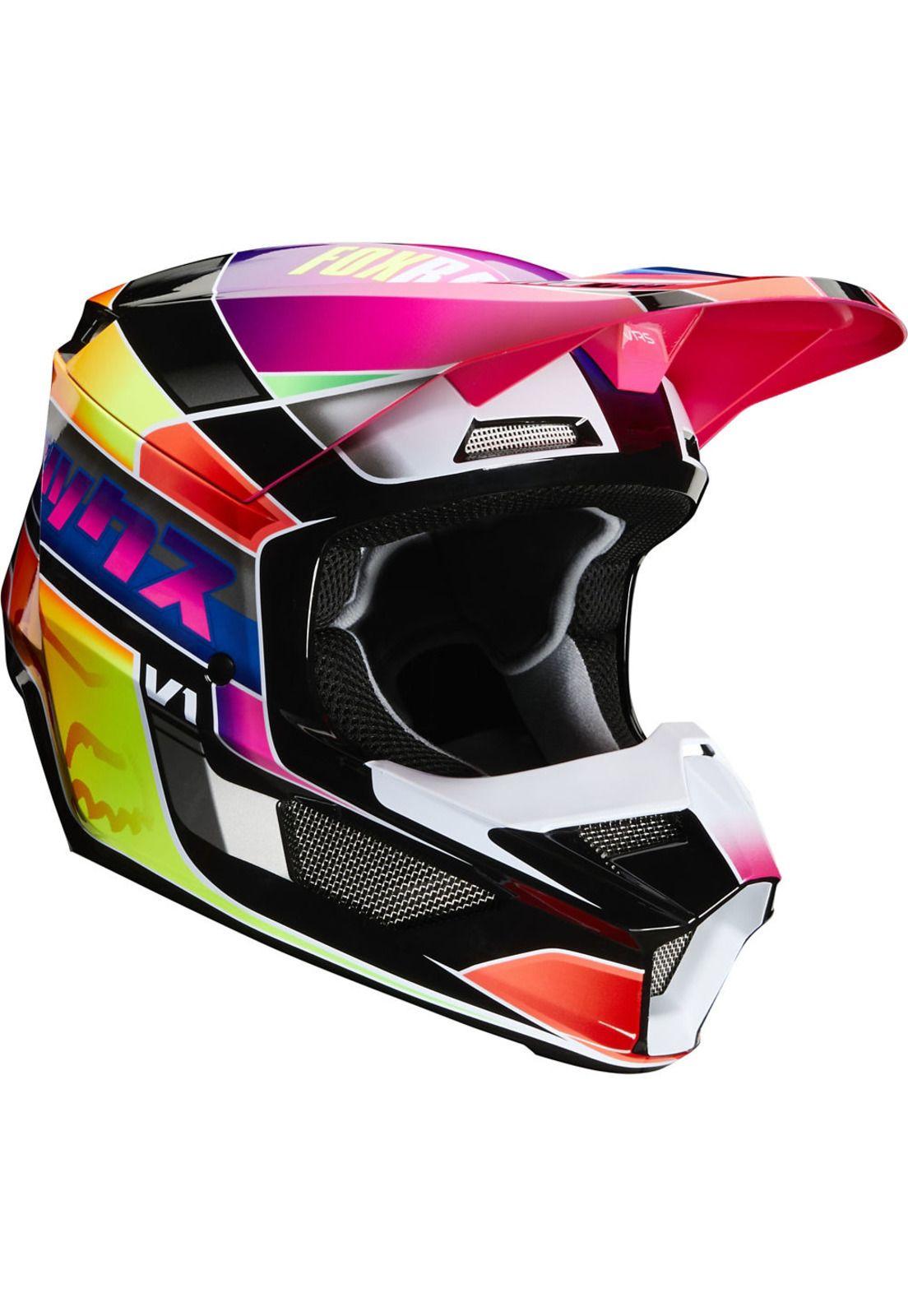 Casco Moto Niño V1 Yorr Multicolor Fox-0