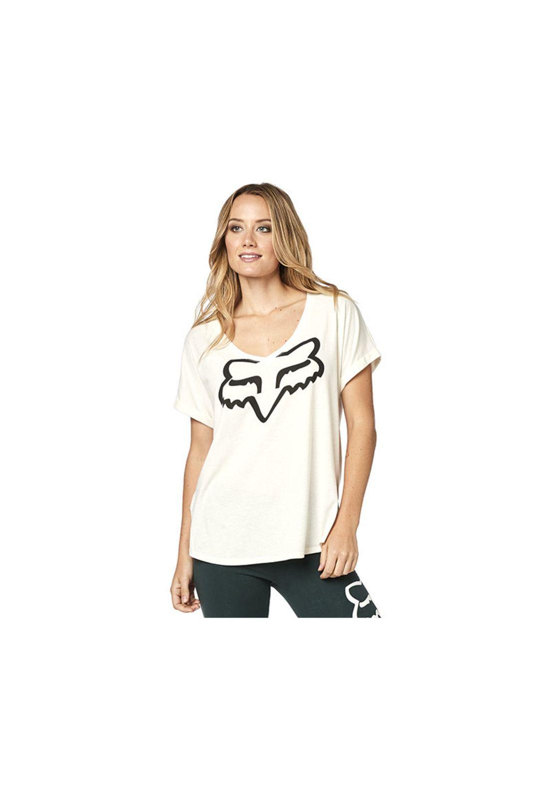 Polera Lifestyle Mujer Responded Blanco Fox-0