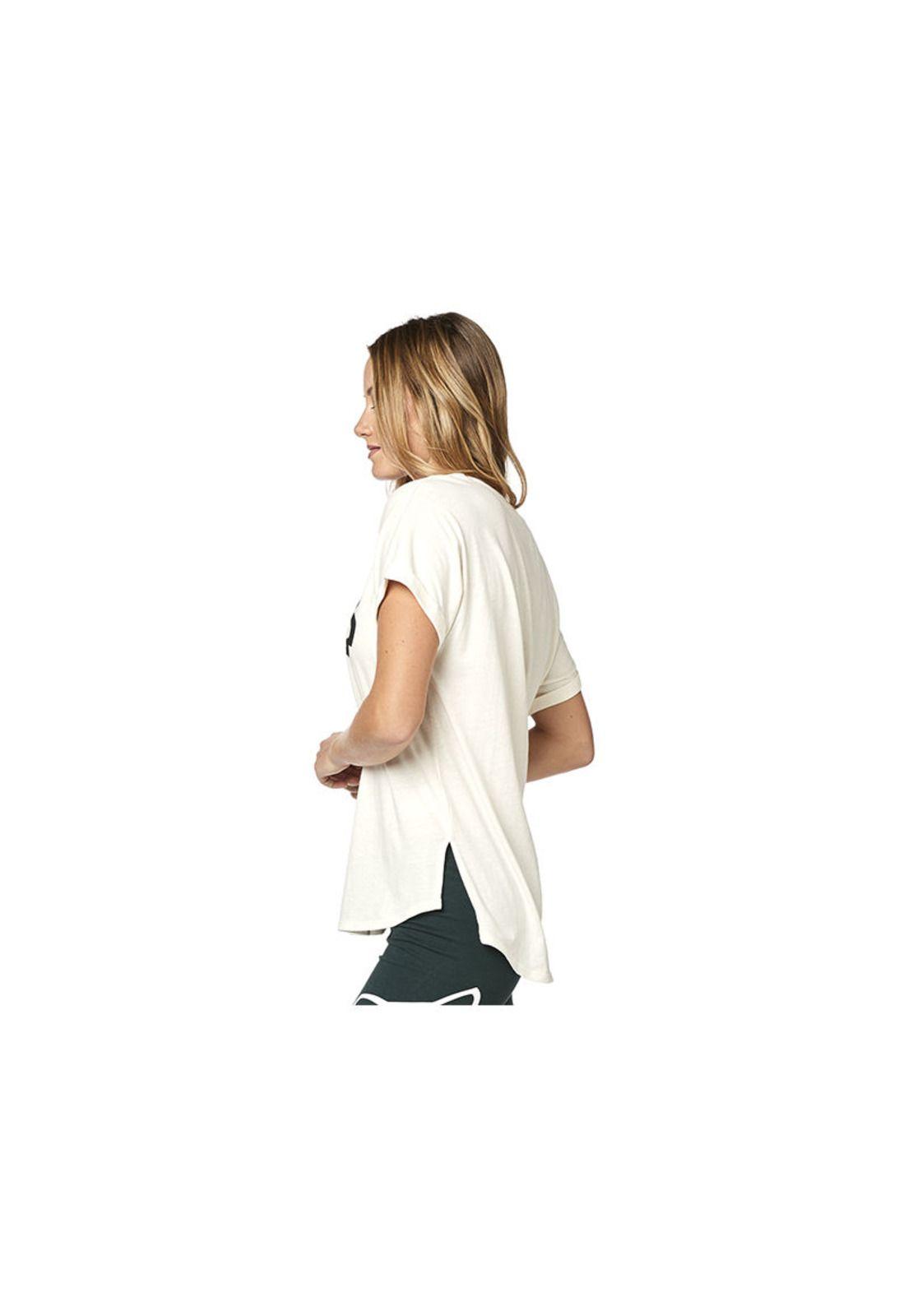 Polera Lifestyle Mujer Responded Blanco Fox-2