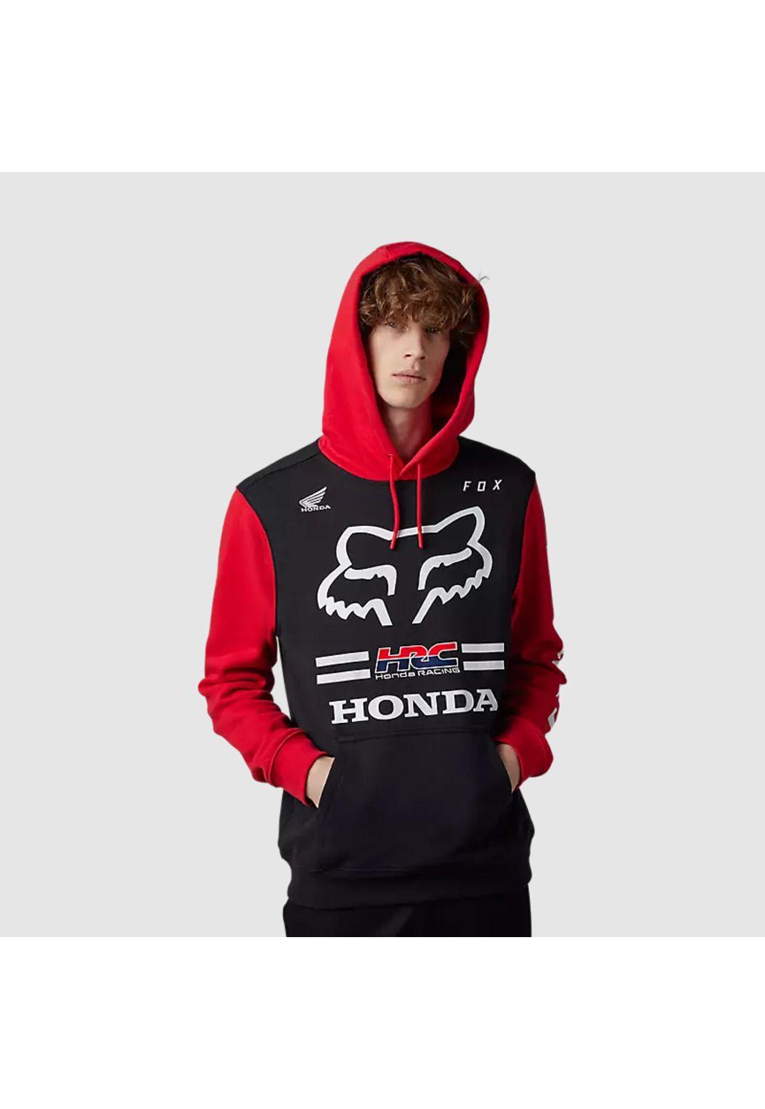 Poleron Lifestyle Canguro Kawasaki Rojo Fox-1