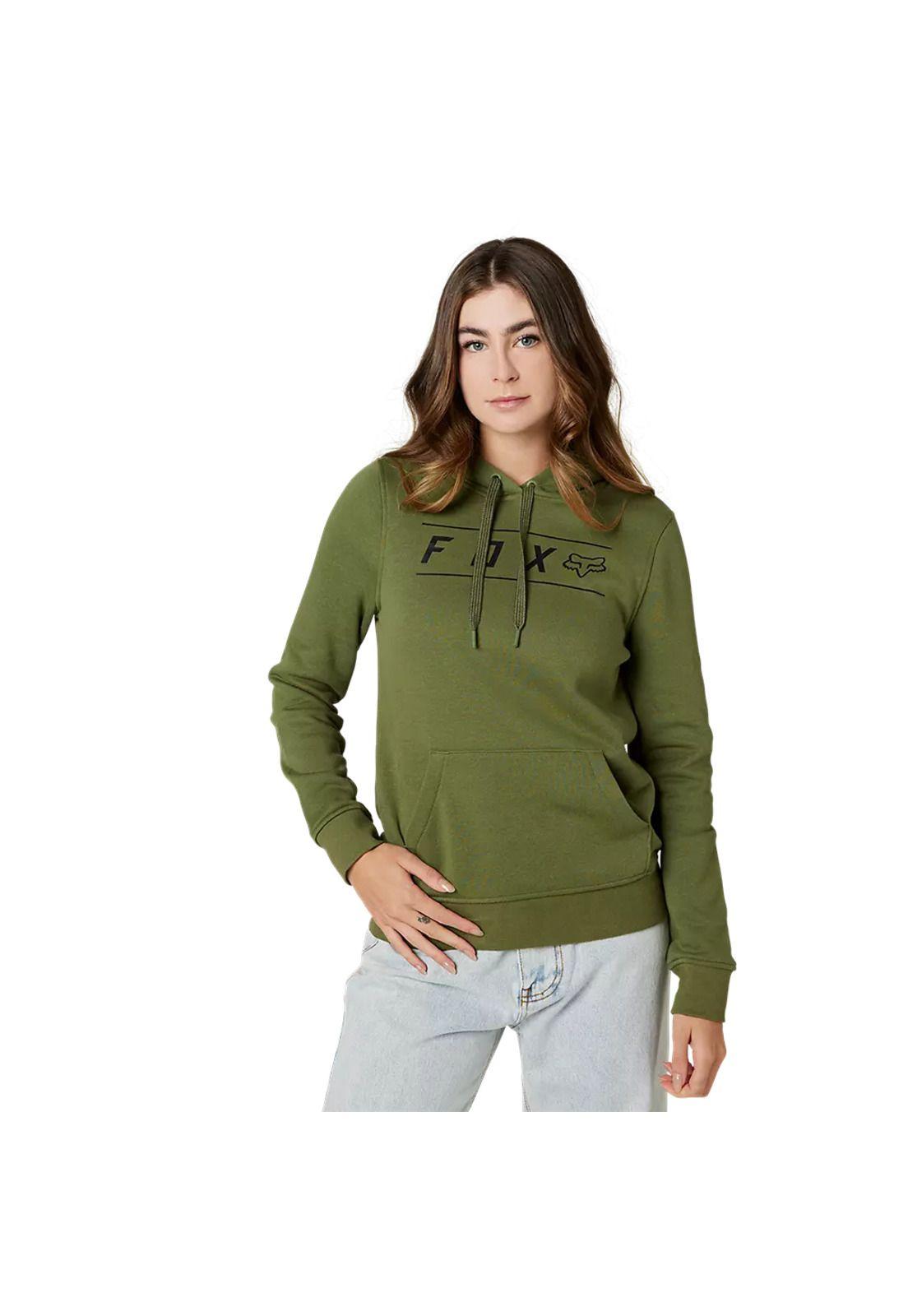 Poleron Lifestyle Mujer Pinnacle Verde Fox-0
