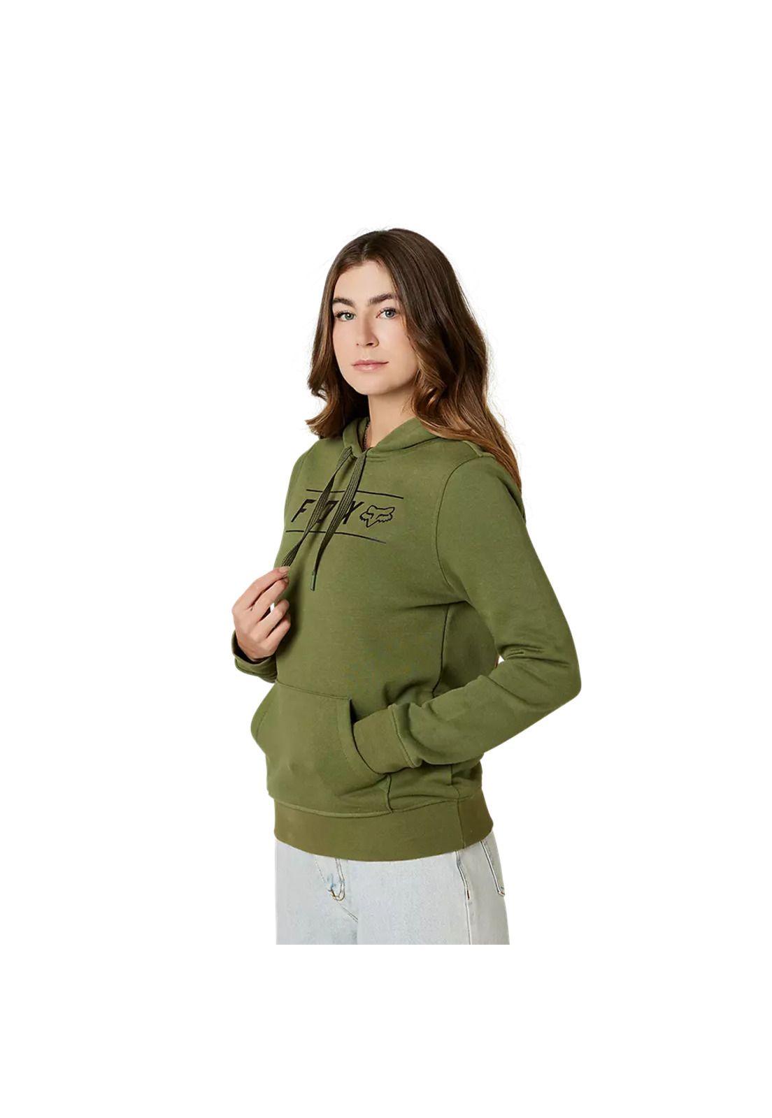 Poleron Lifestyle Mujer Pinnacle Verde Fox-1