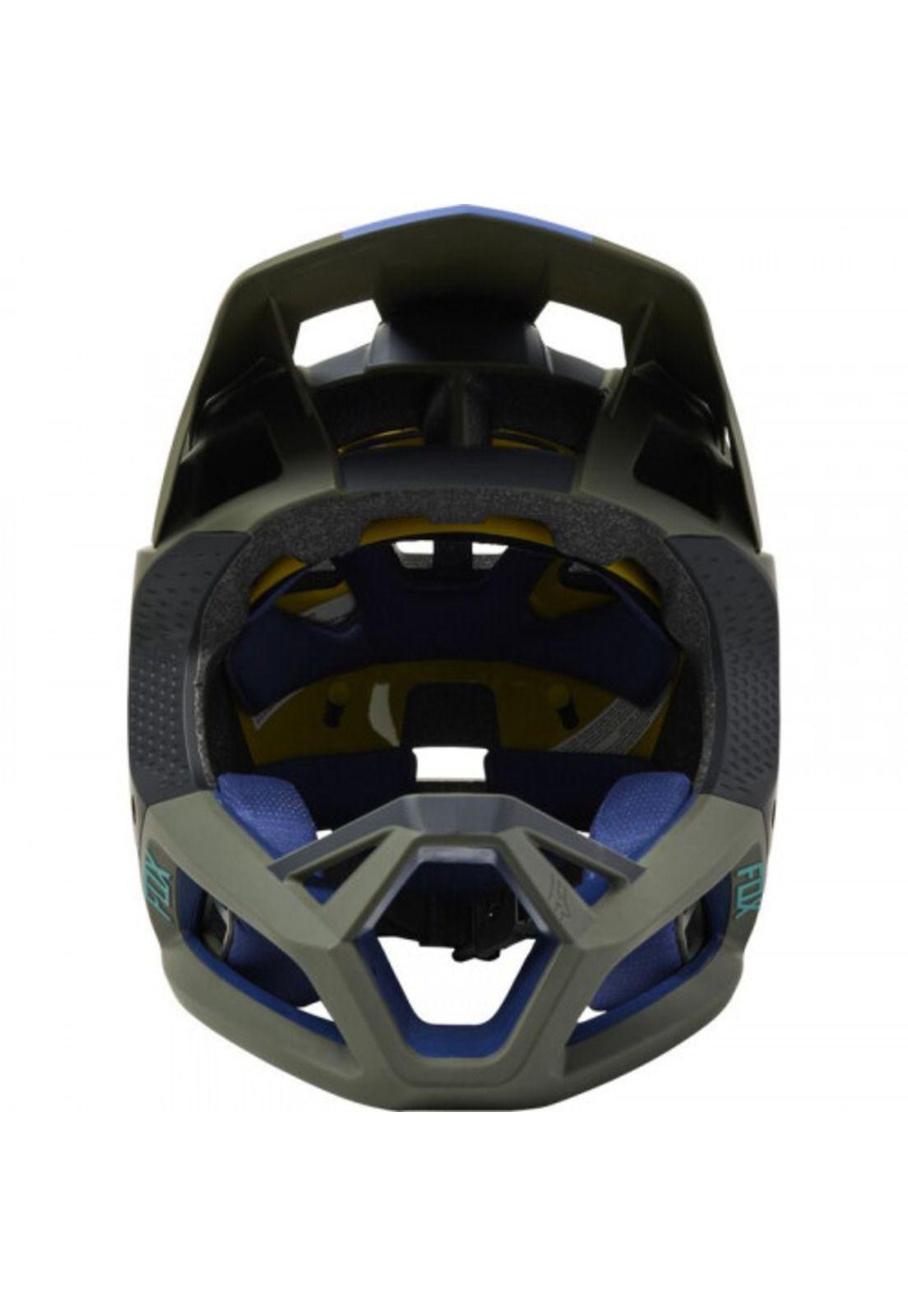 Casco Bicicleta Proframe Blocked Verde Fox-3