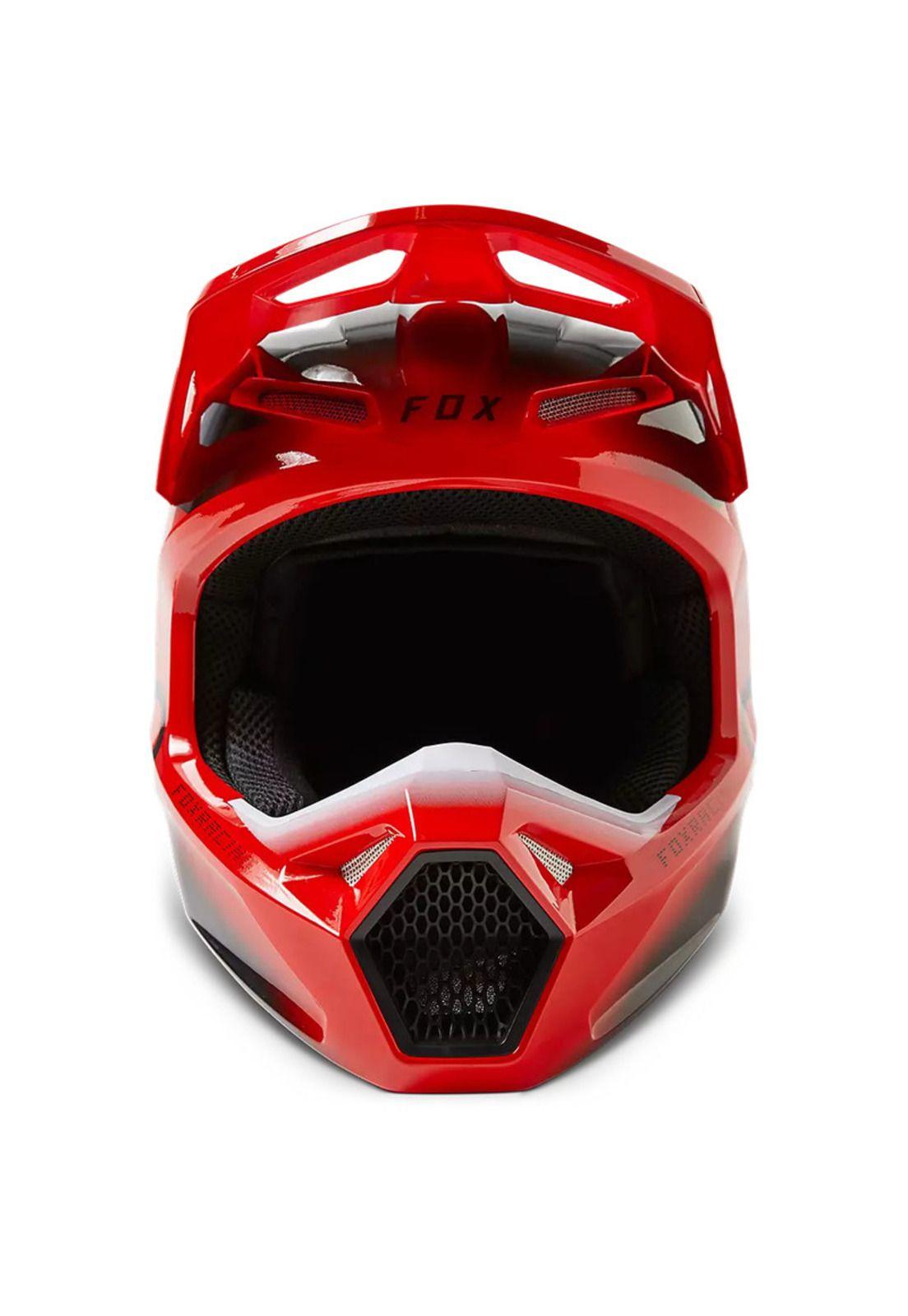Casco Moto V1 Toxsyk Rojo/Negro Fox-4