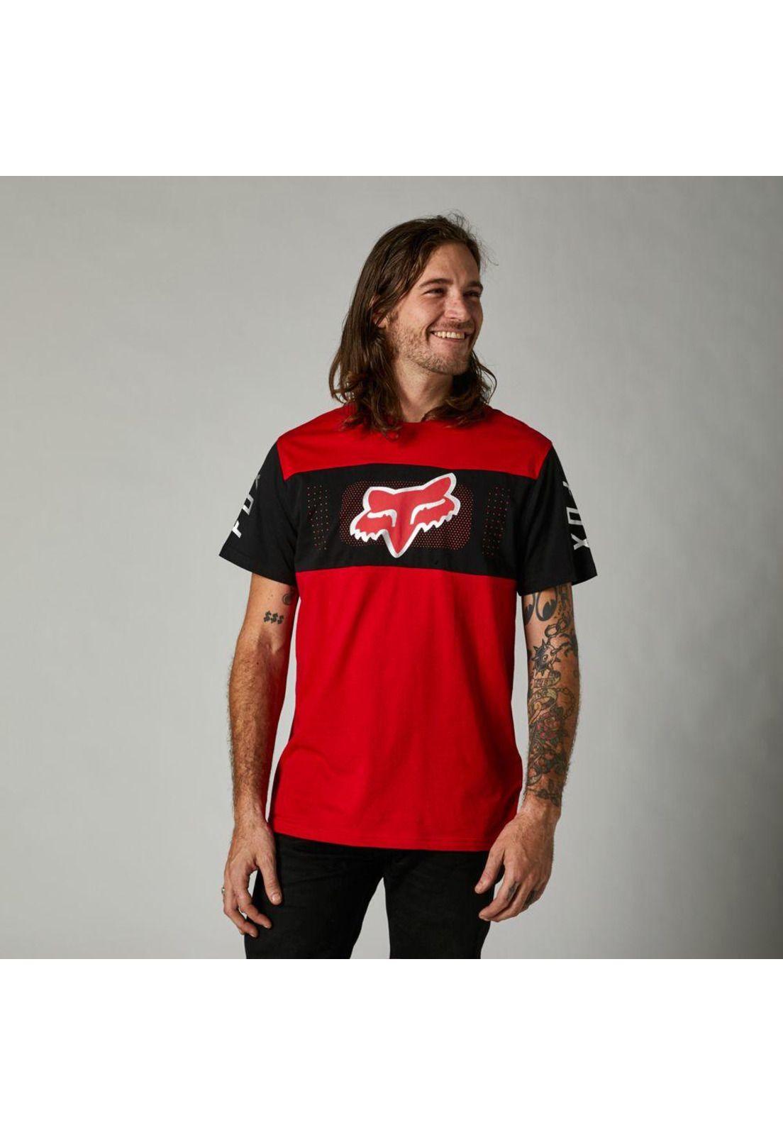 Polera Lifestyle Mirer SS Crew Rojo Fox-1