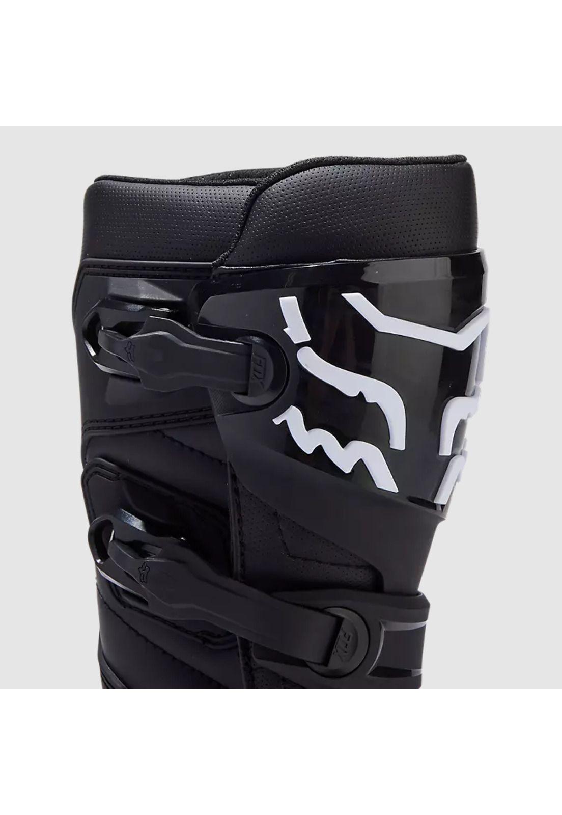 Botas Moto Niño Comp Negro/Blanco Fox-7