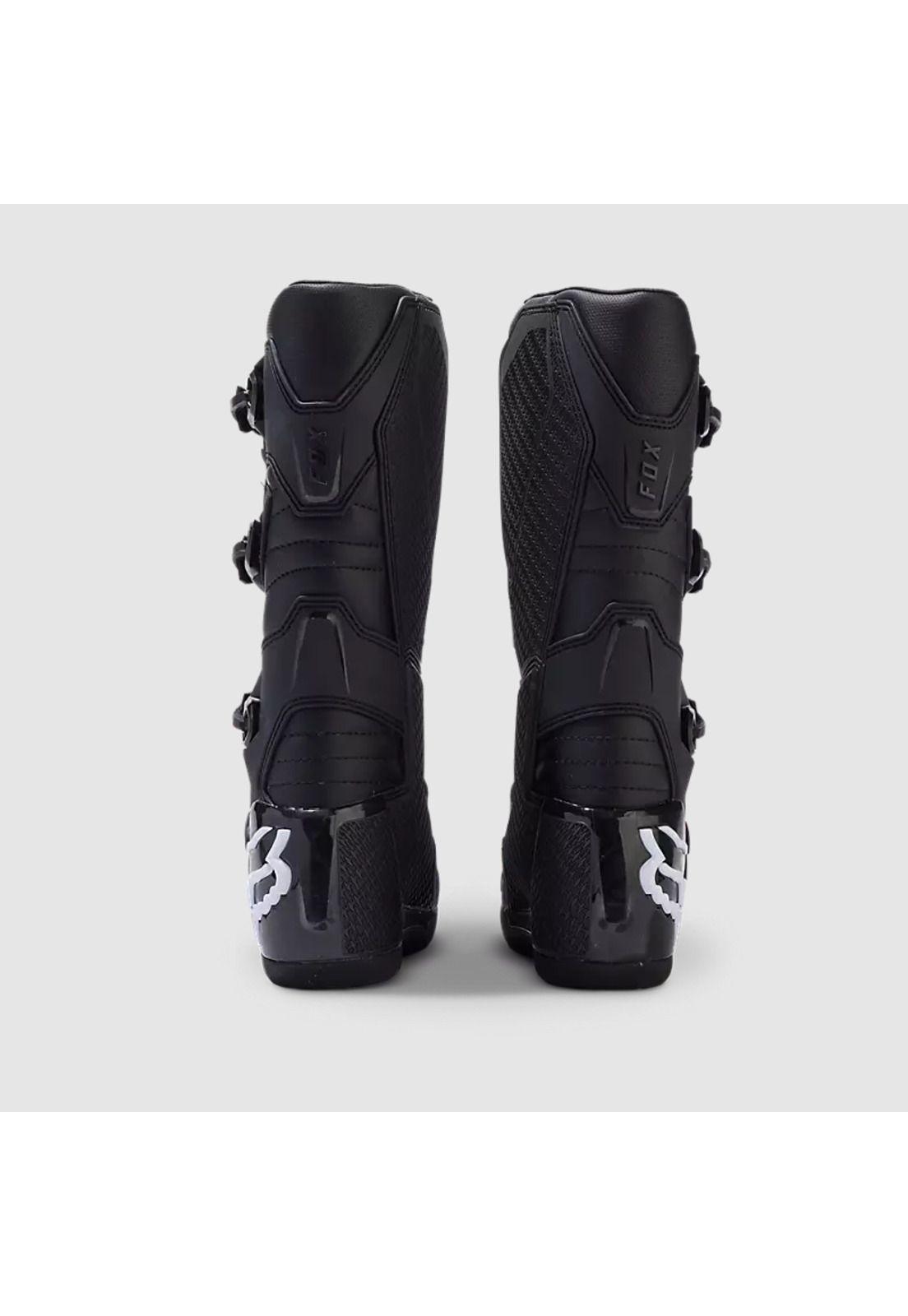 Botas Moto Niño Comp Negro/Blanco Fox-3