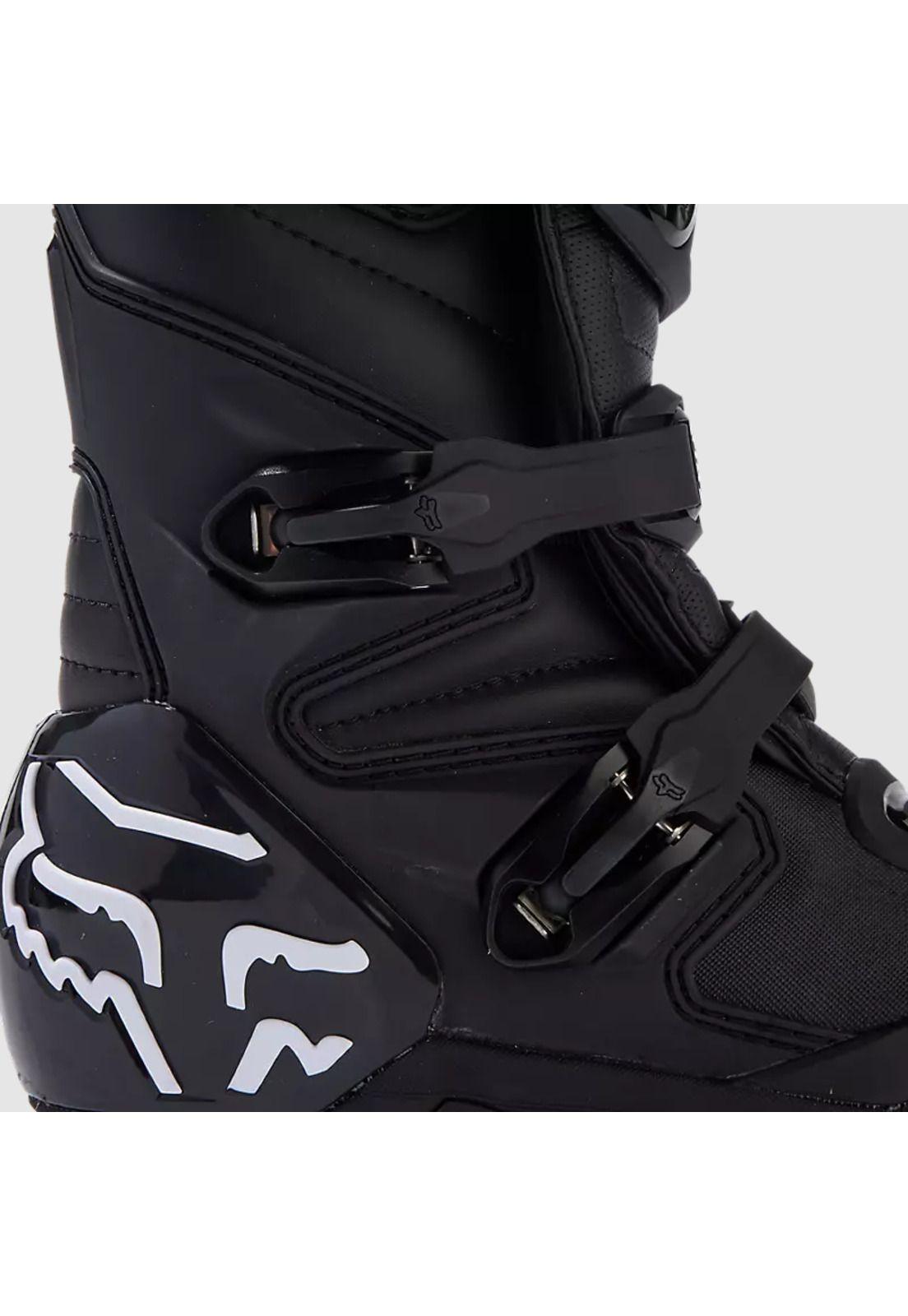 Botas Moto Niño Comp Negro/Blanco Fox-6