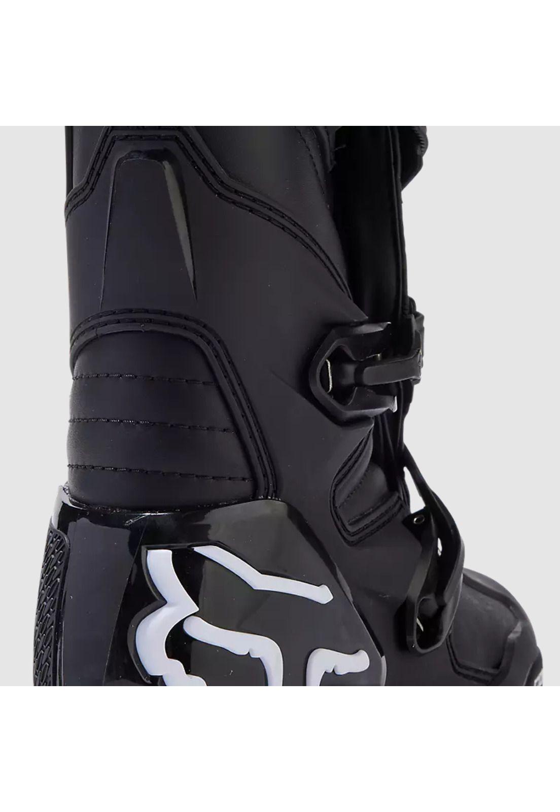 Botas Moto Niño Comp Negro/Blanco Fox-4