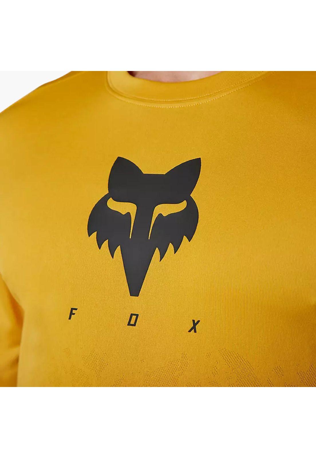 Polera Bicicleta Ranger Trudi™ Manga Larga Amarillo Fox-3