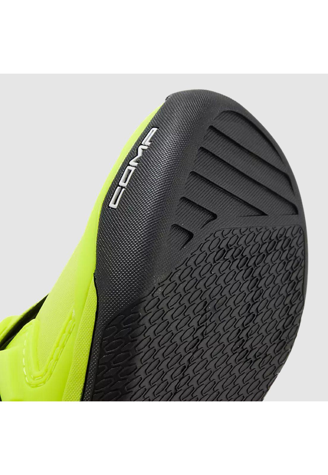 Botas Moto Niño Comp Amarillo Fluor Fox-5