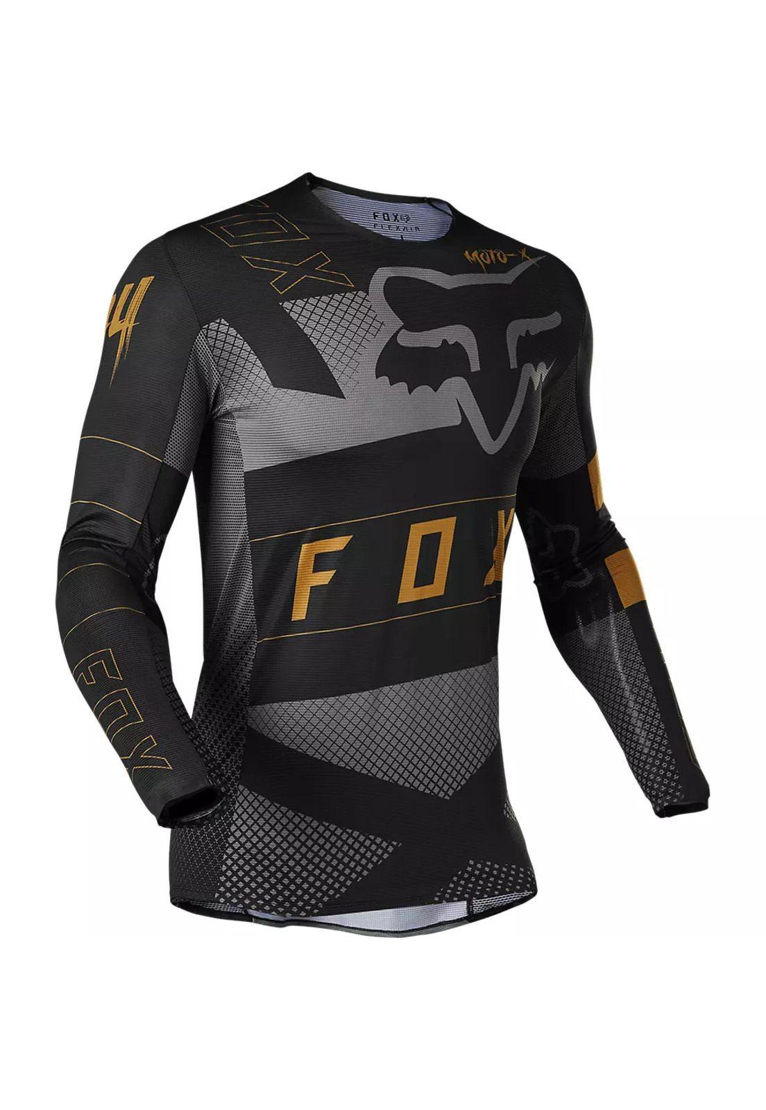 Polera Moto Flexair Riet Negro Fox-0