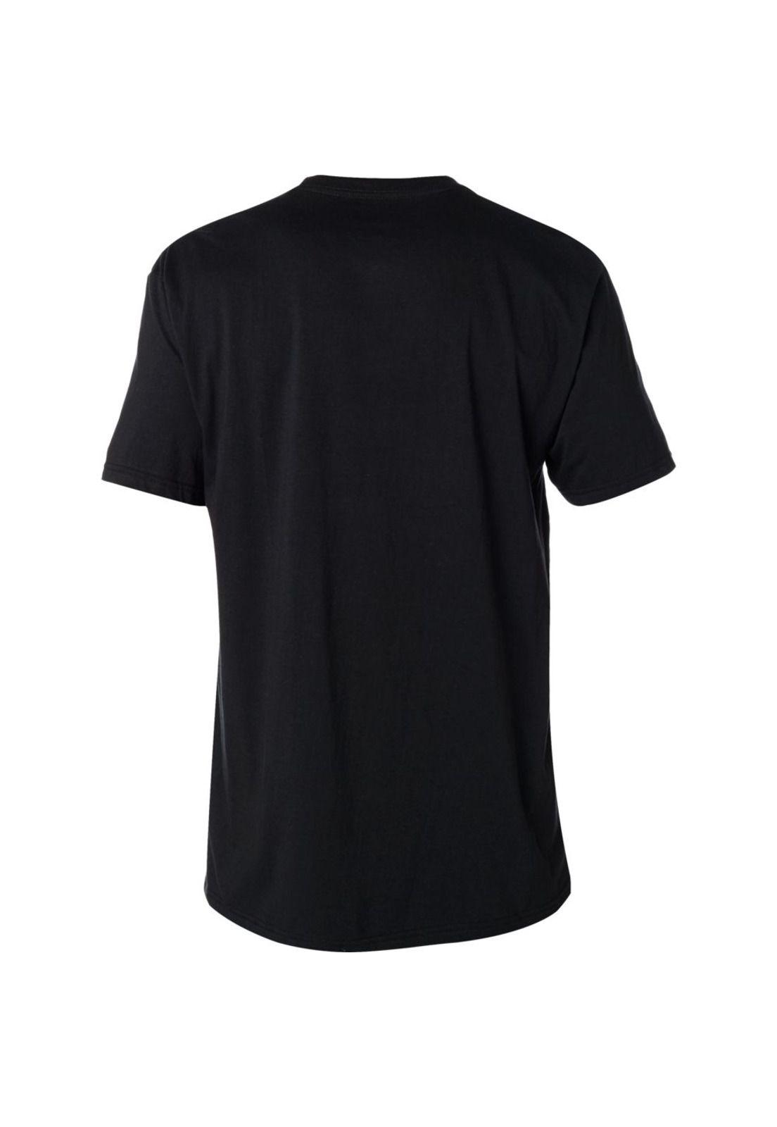 Polera Lifestyle Moth 3/4 Tee Negro Fox-1