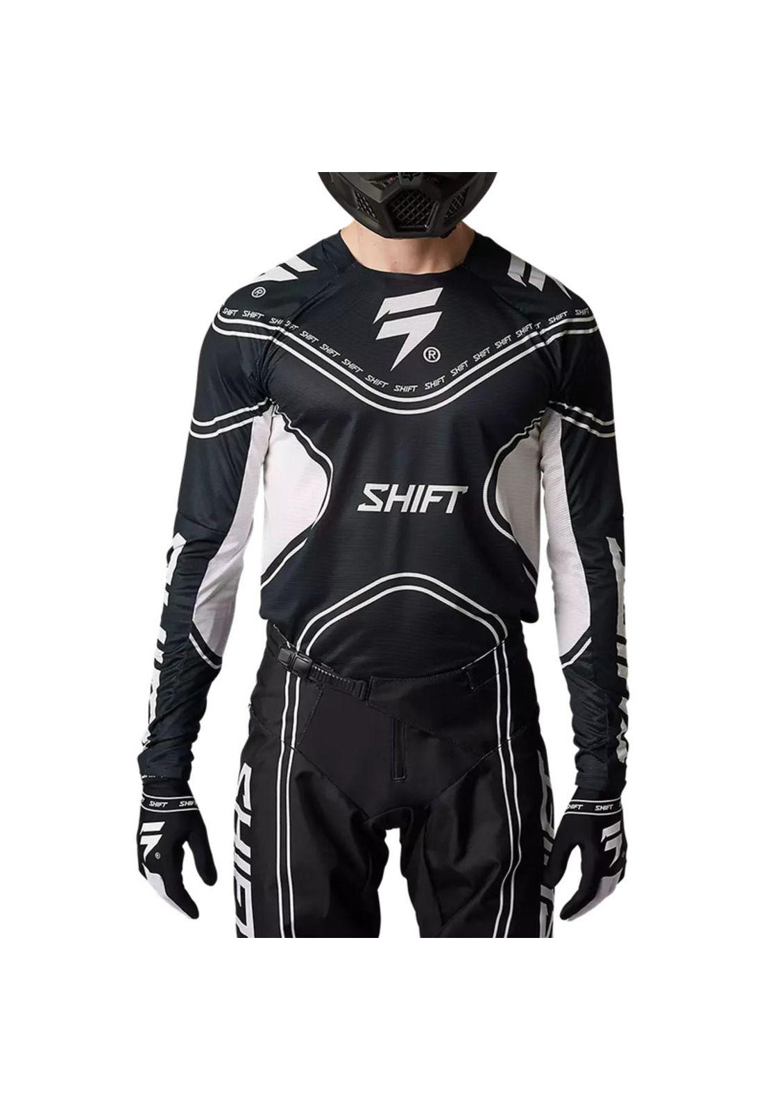 Polera Moto Black Label Qwik Negro Shift-1