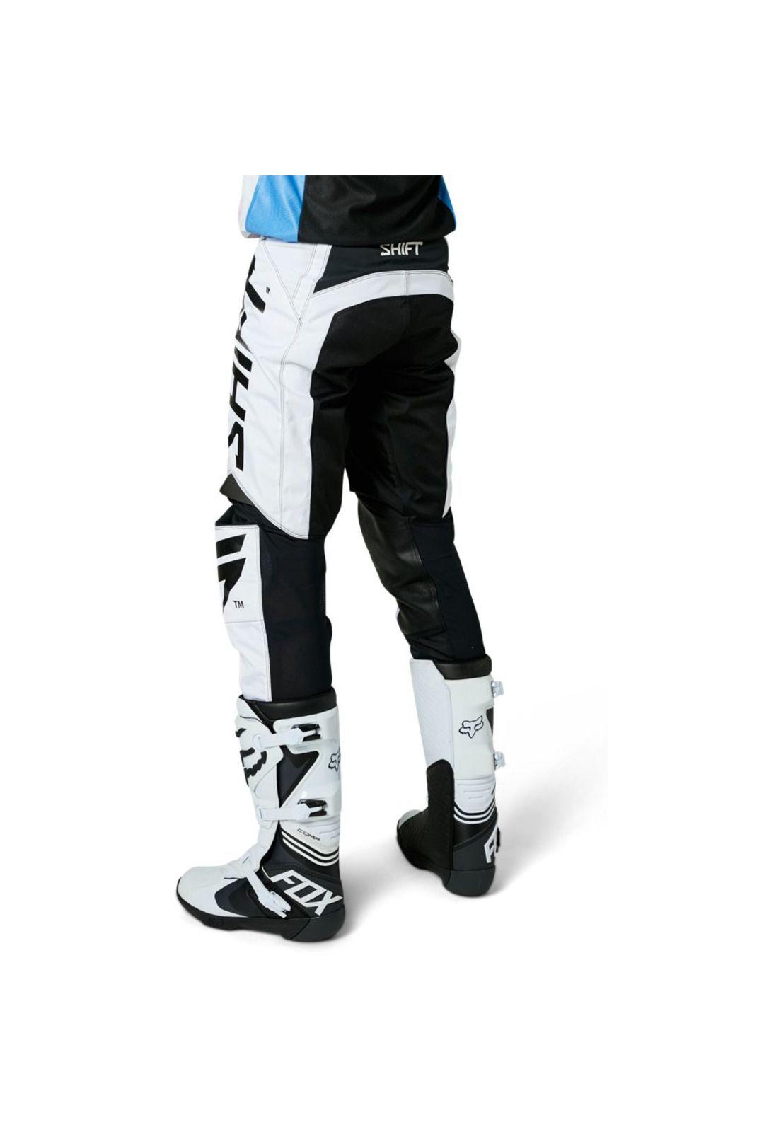 Pantalon Moto White Label Trac Blanco Shift-1