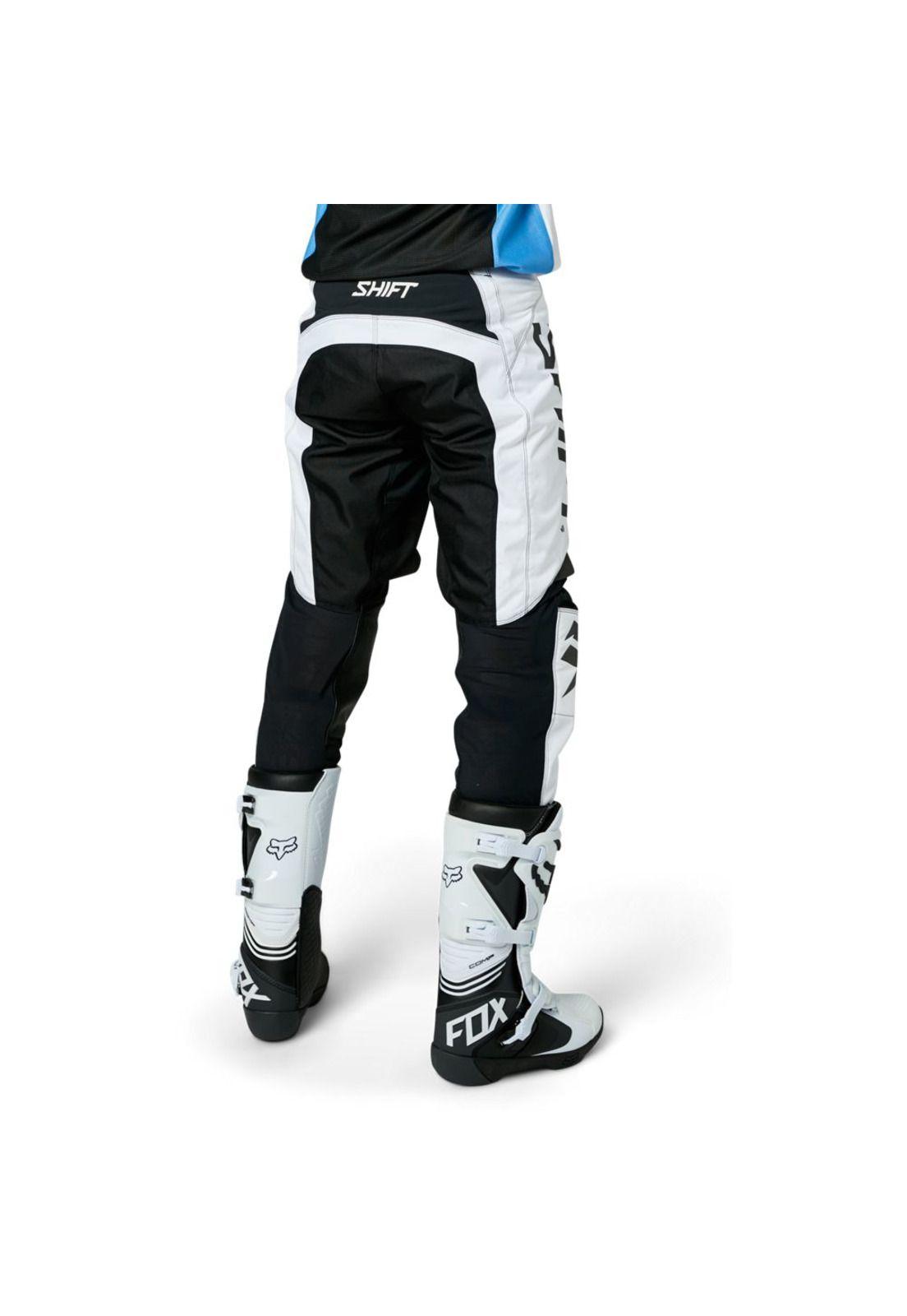 Pantalon Moto White Label Trac Blanco Shift-3