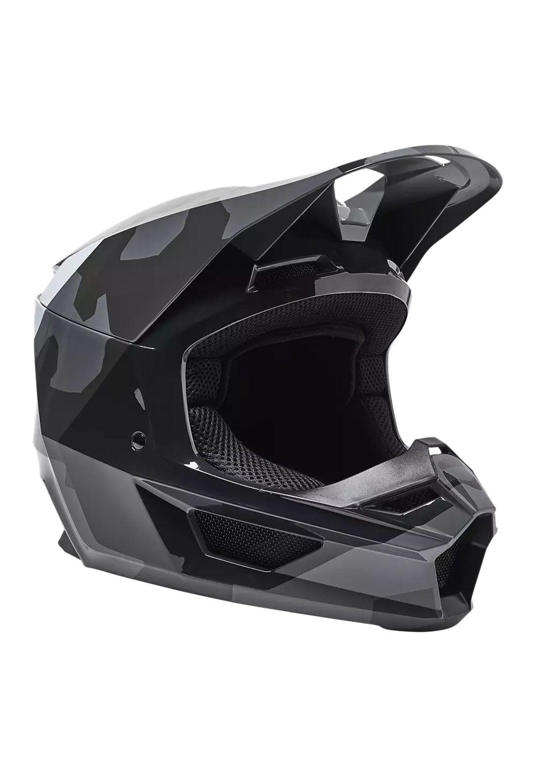 Casco Moto V1 BNKR Camo Negro Fox-0