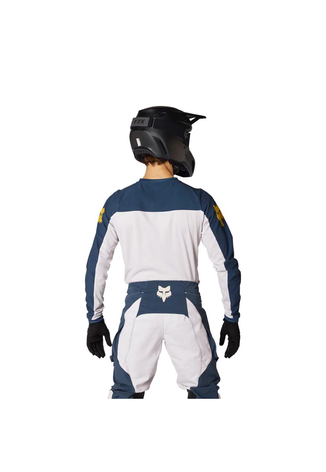 Polera Moto Ranger Off-Road Blanco Crema Fox-3