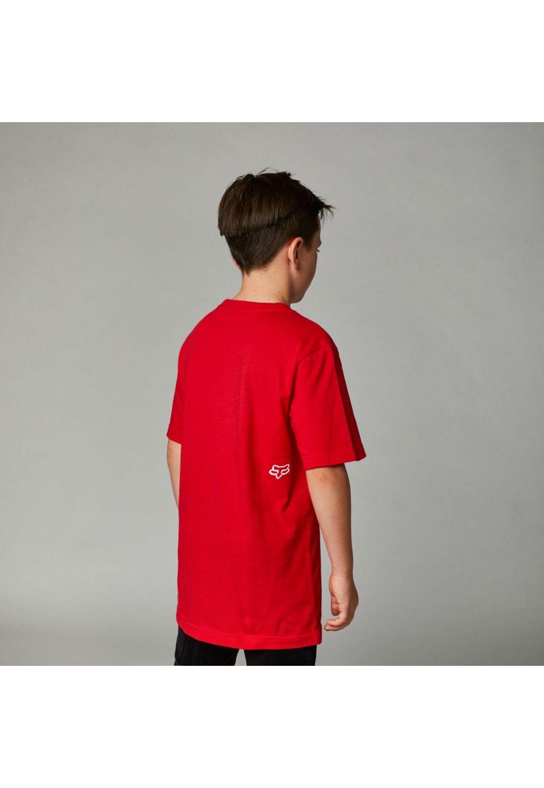 Polera Lifestyle Niño Honda Rojo Fox-1