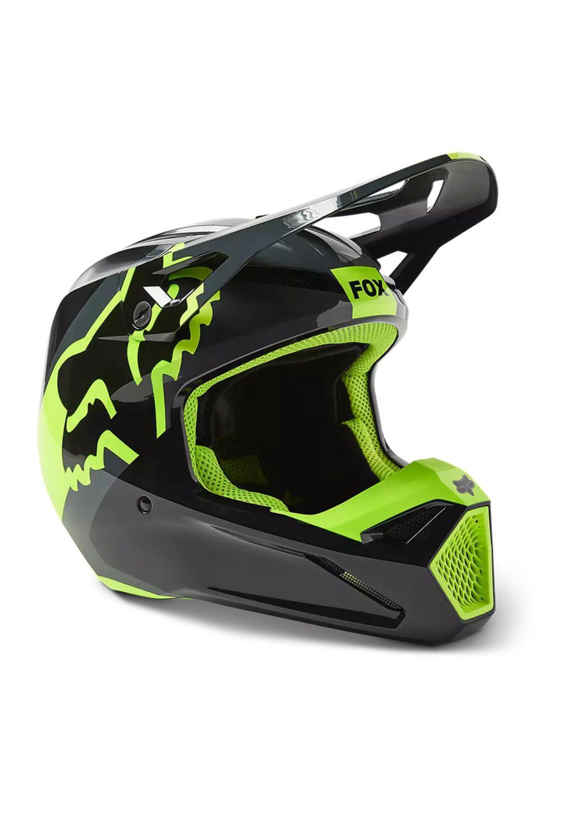 Casco Moto V1 Xpozr Negro Fox-0