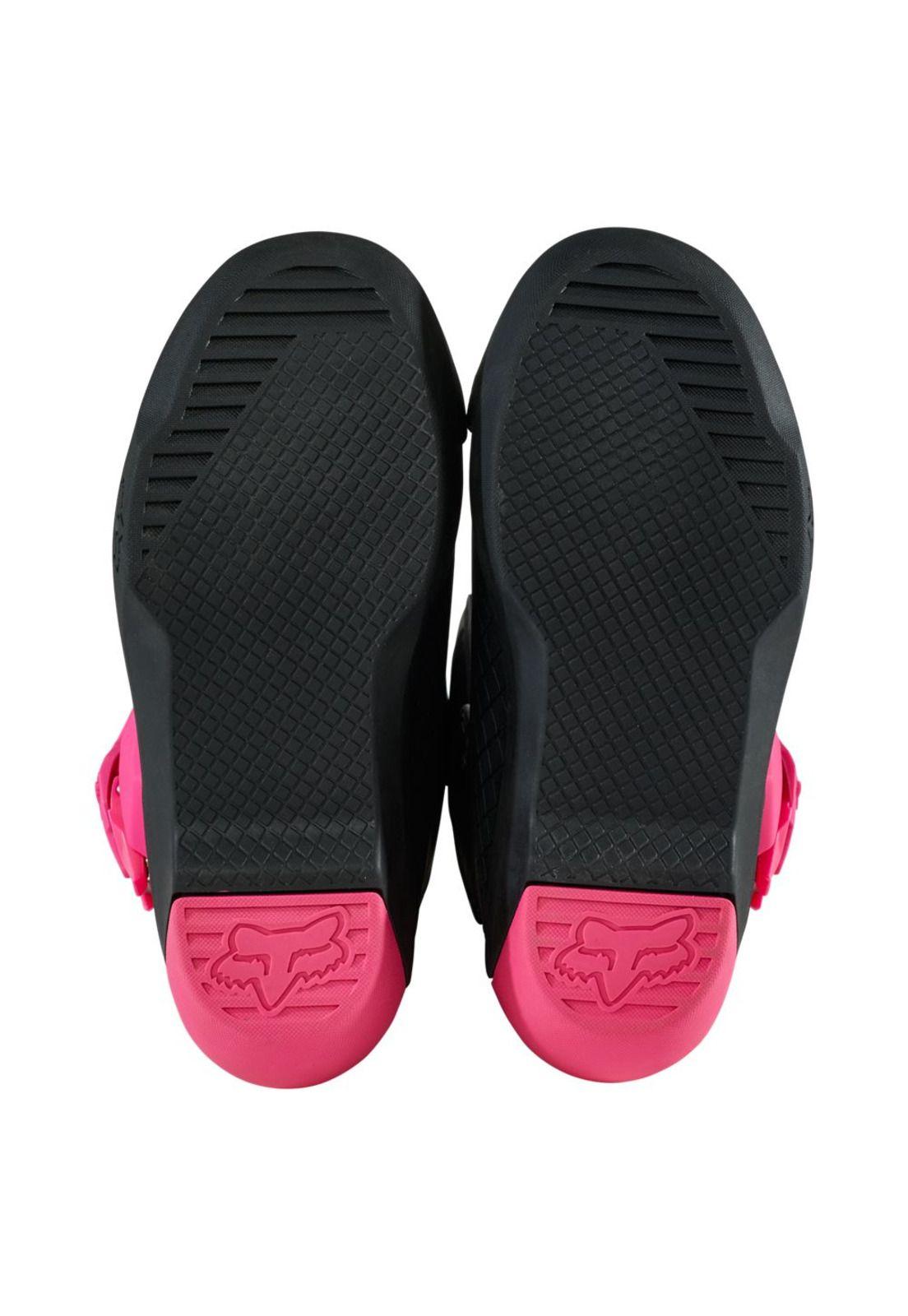 Botas Moto Niña Comp Rosado Fox-4