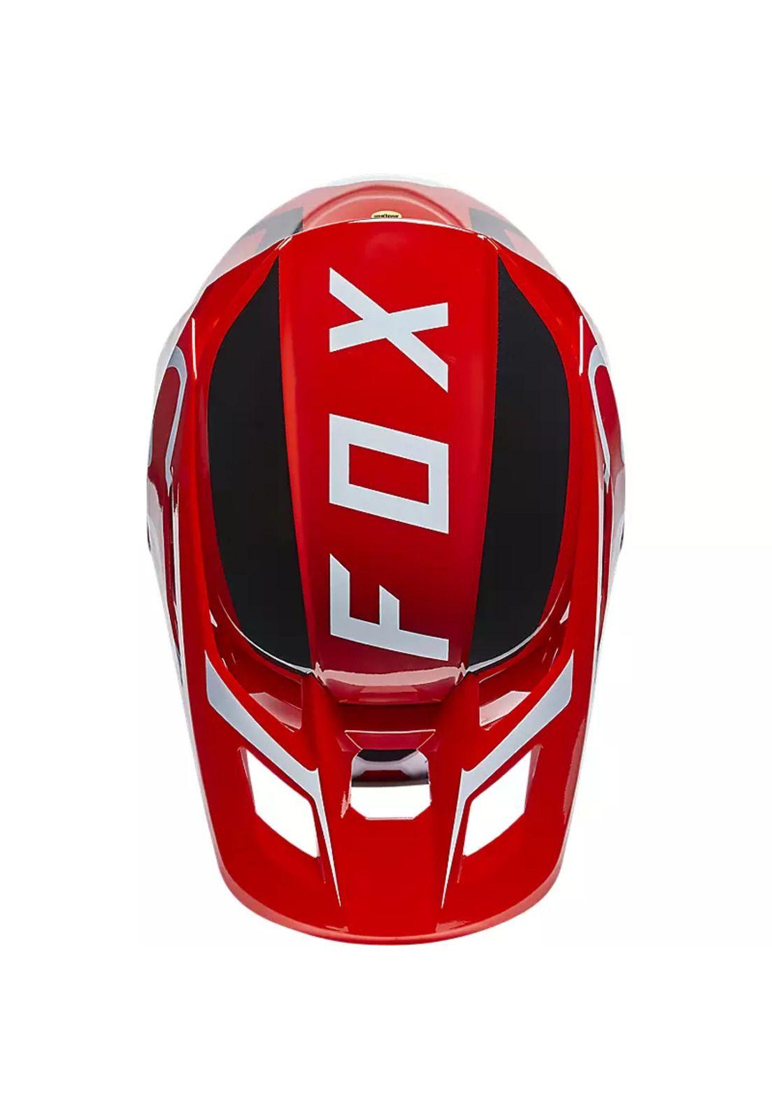 Casco Moto V2 Merz Rojo Fox-3