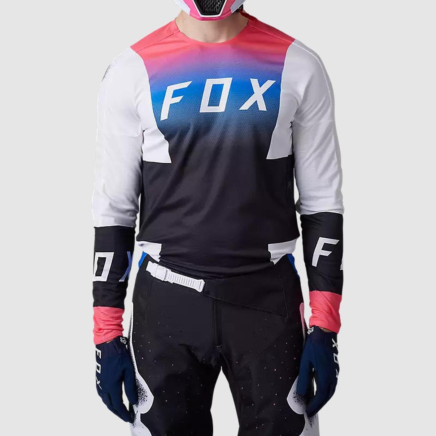 Polera Moto 360 Horyzn Negro/Blanco/Rosado Fox-1