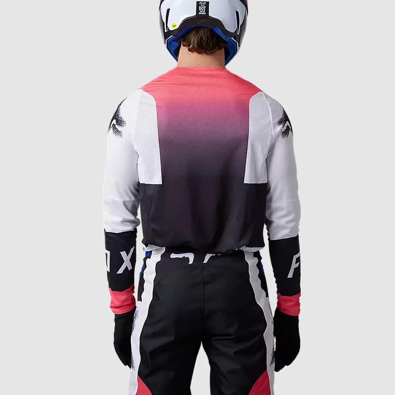 Polera Moto 360 Horyzn Negro/Blanco/Rosado Fox-2