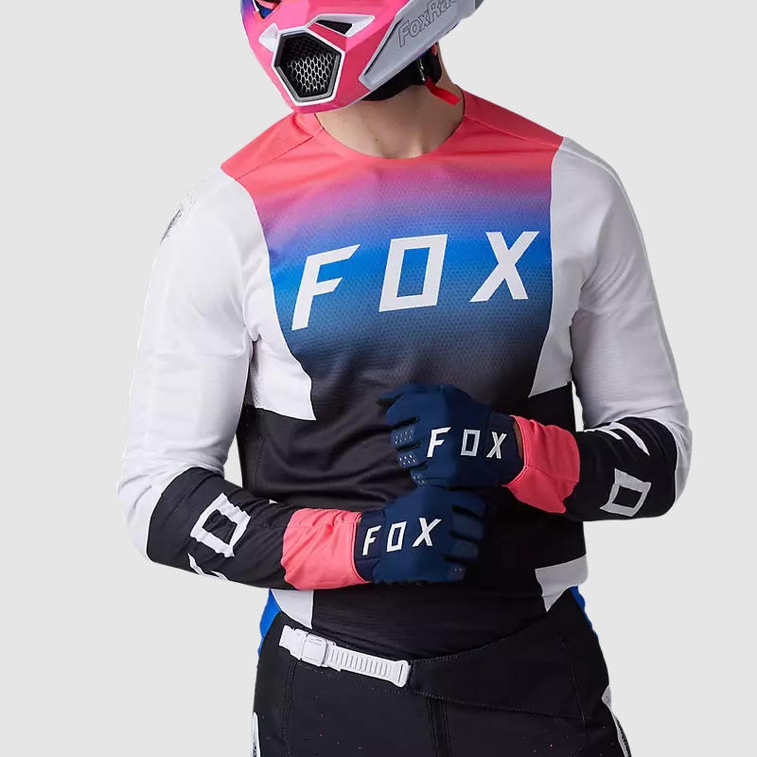 Polera Moto 360 Horyzn Negro/Blanco/Rosado Fox-3
