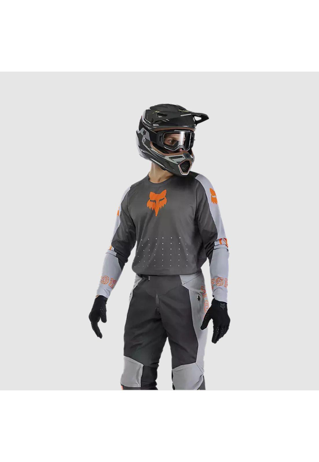 Polera Moto Off-Road Ranger Air Gris Fox-2