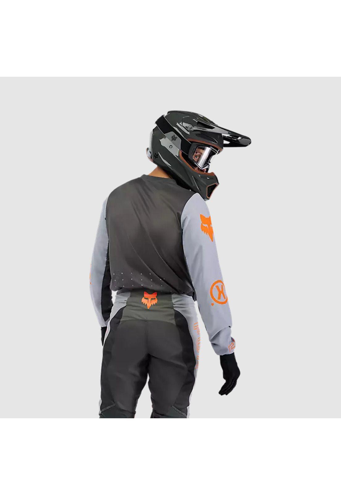 Polera Moto Off-Road Ranger Air Gris Fox-3