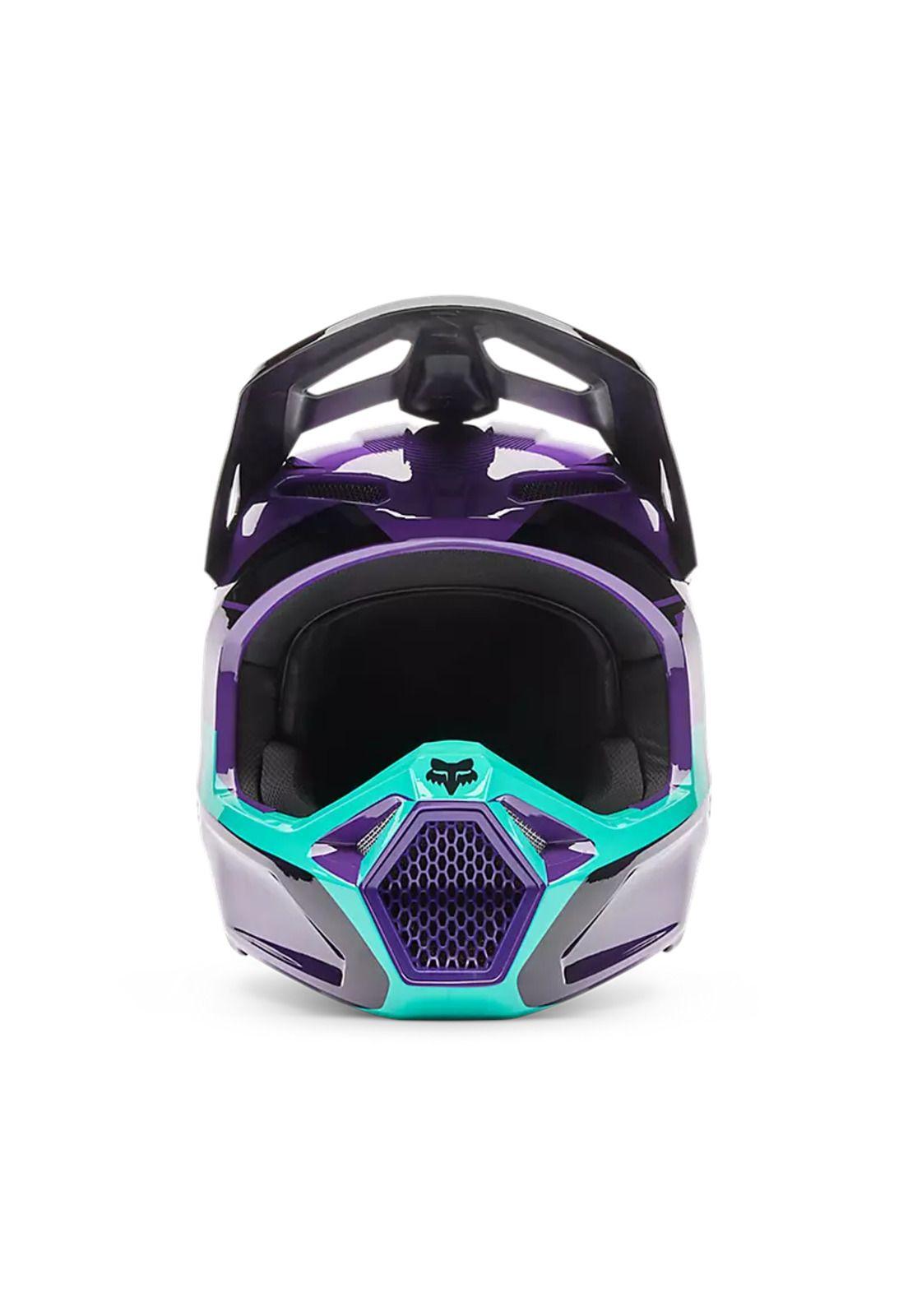 Casco Moto V1 Collect Morado Fox-2