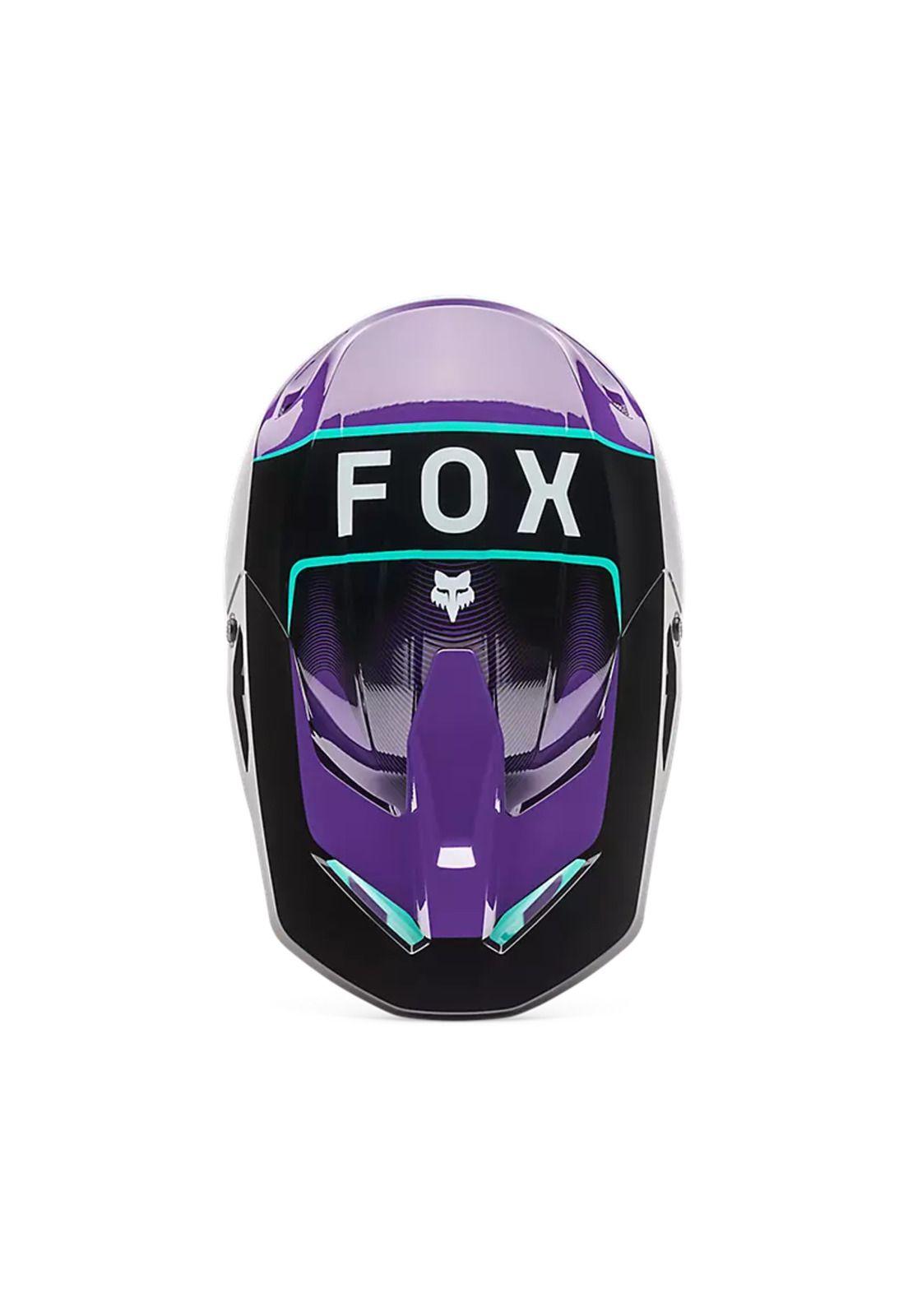 Casco Moto V1 Collect Morado Fox-3